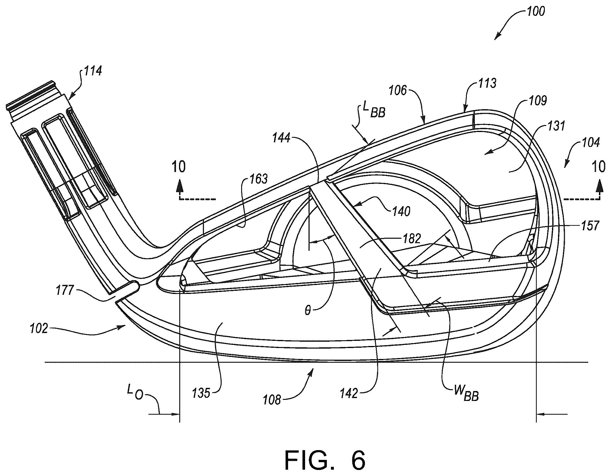 Patent US12576315 Figure 6 – Clubheads for iron-type golf clubs