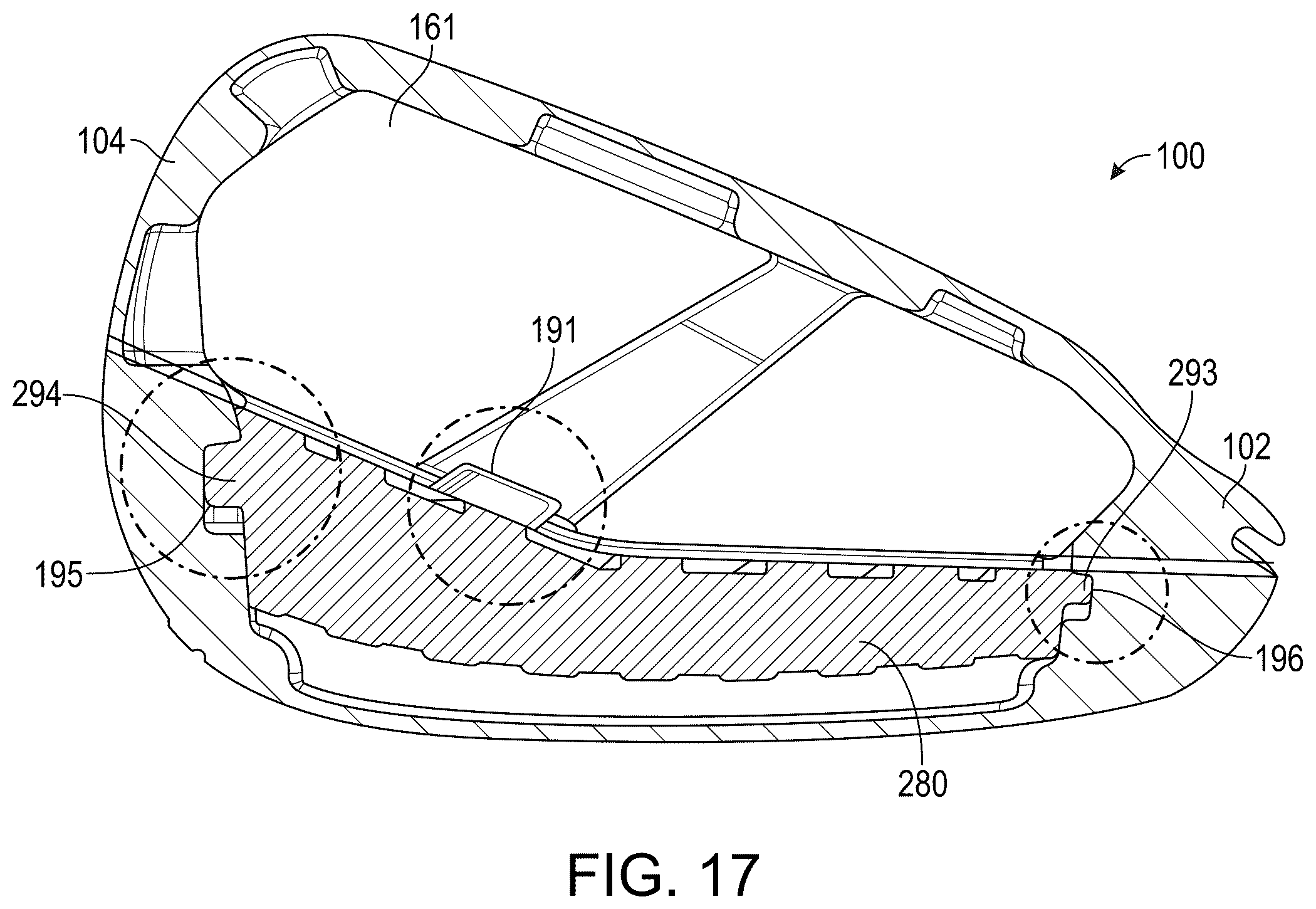 Patent US12576315 Figure 17 – Clubheads for iron-type golf clubs