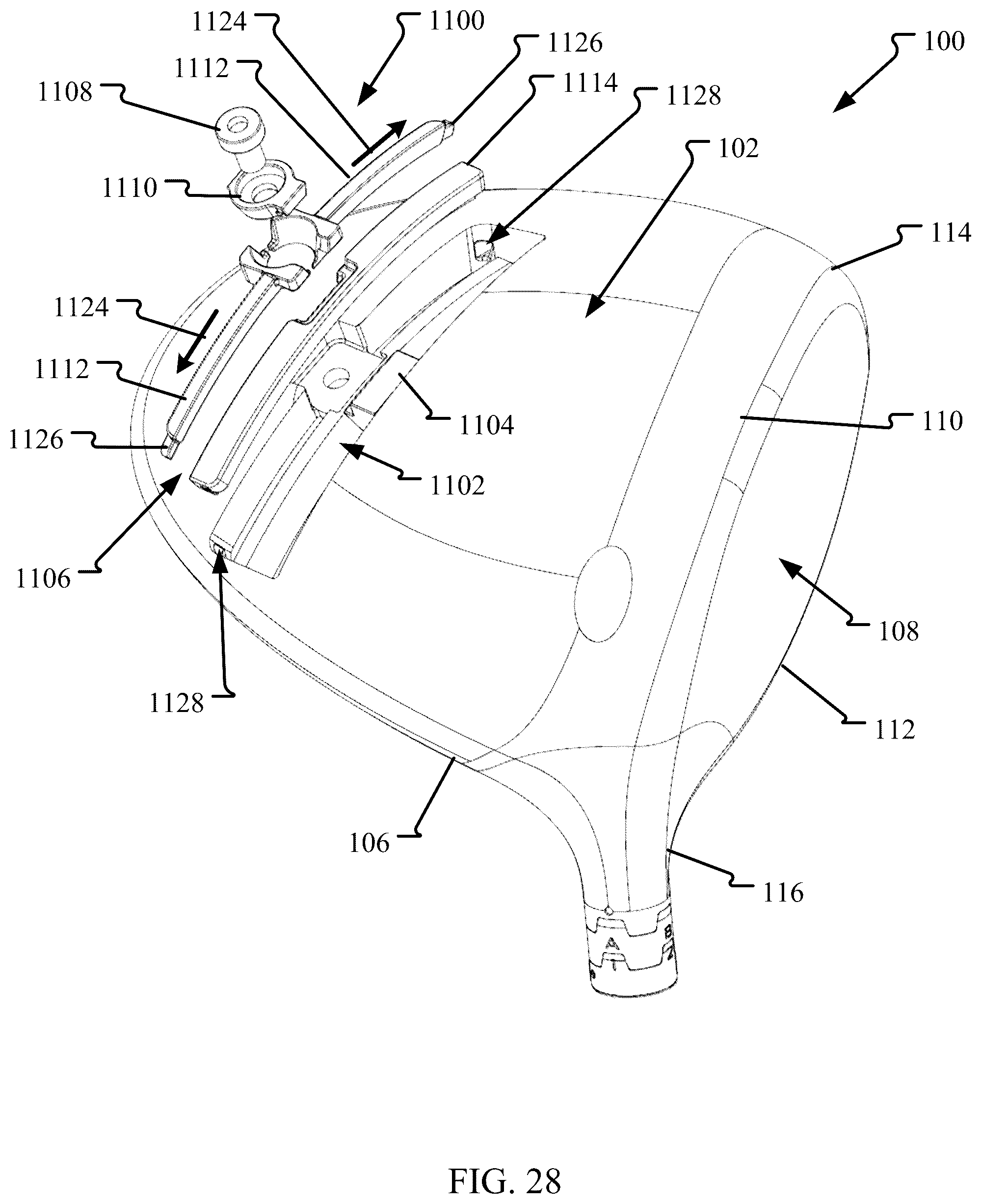 Patent US12576316 Figure 17 – Golf club having an adjustable weight assembly