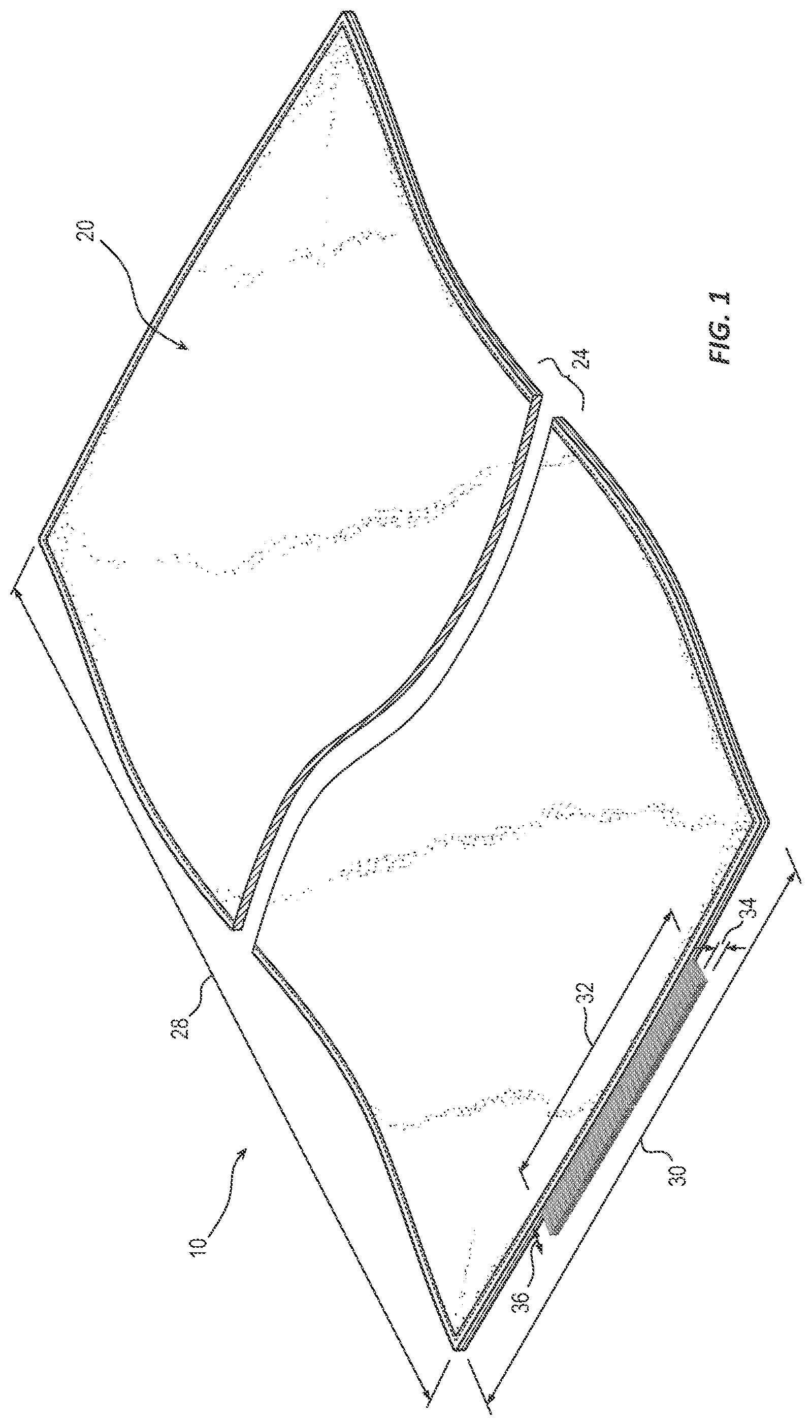 Patent US12576318 — Towel with integrated brush — Figure 1