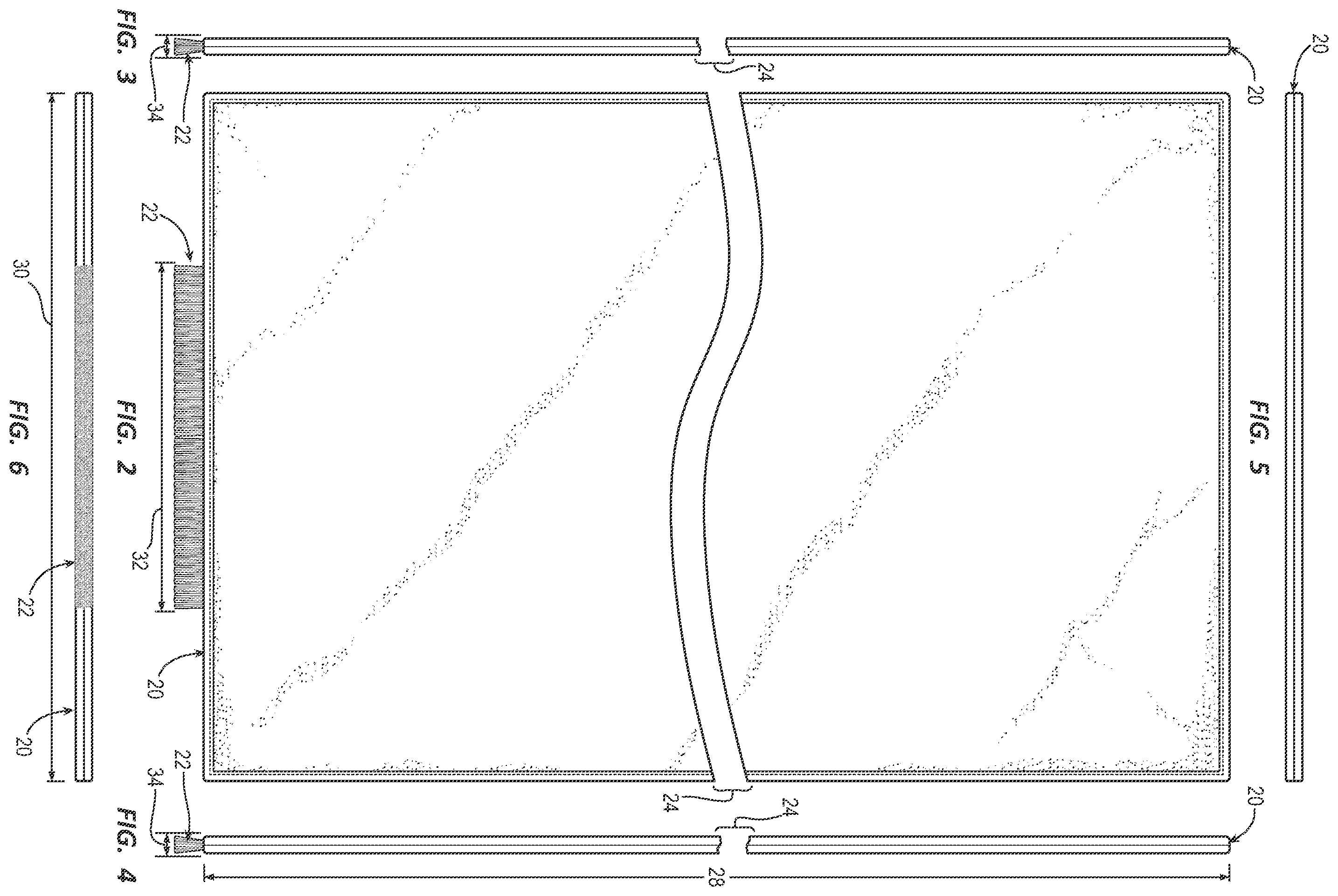 Patent US12576318 Figure 2 – Towel with integrated brush