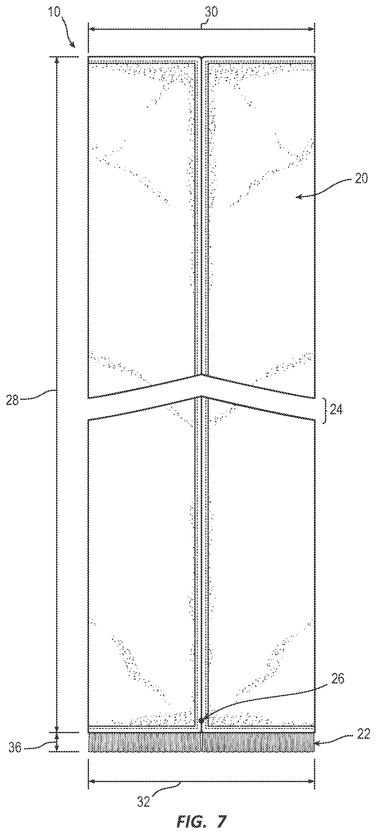 Patent US12576318 Figure 3 – Towel with integrated brush