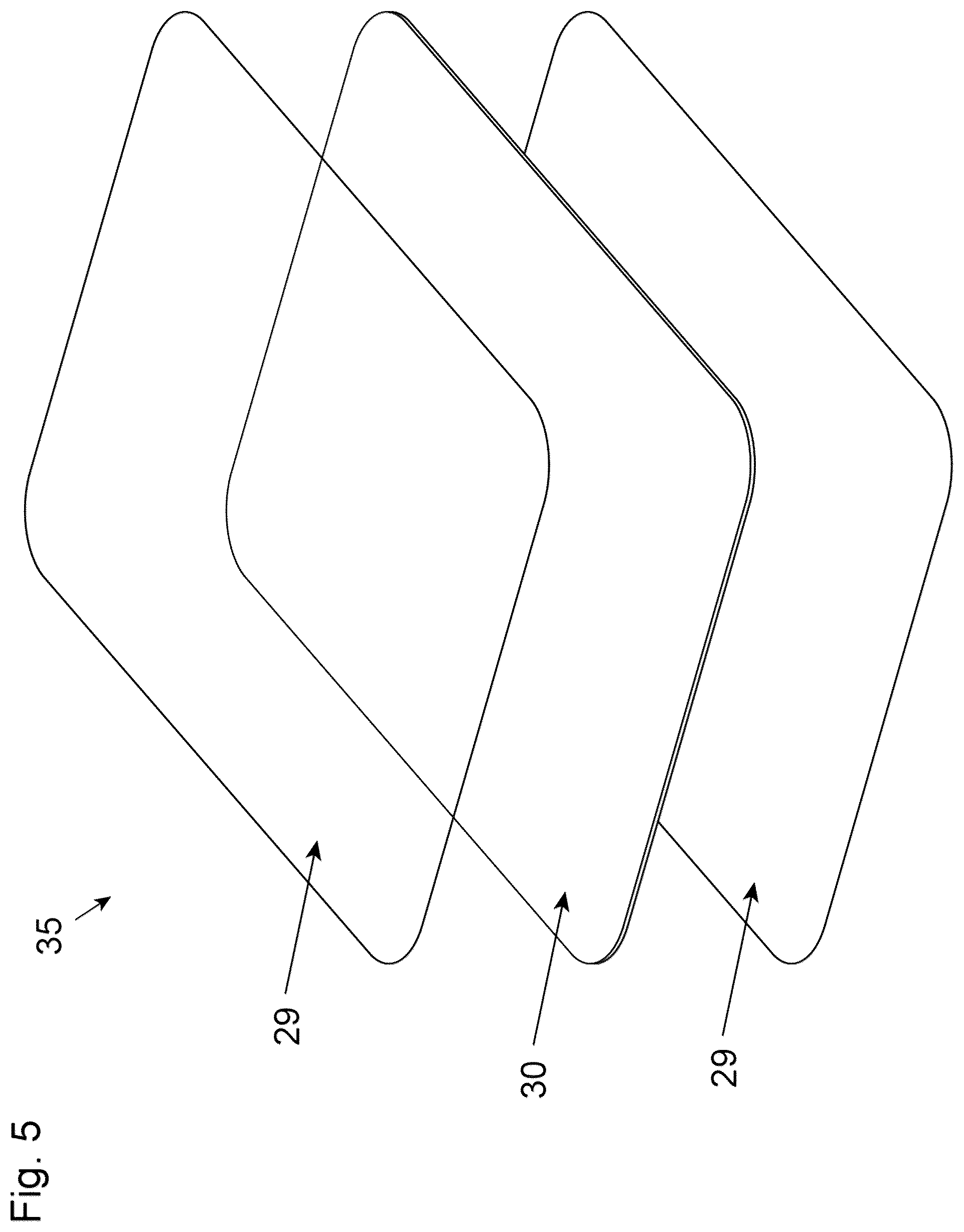 Patent US12576319 Figure 5 – Sound-dampening pad for a paddle