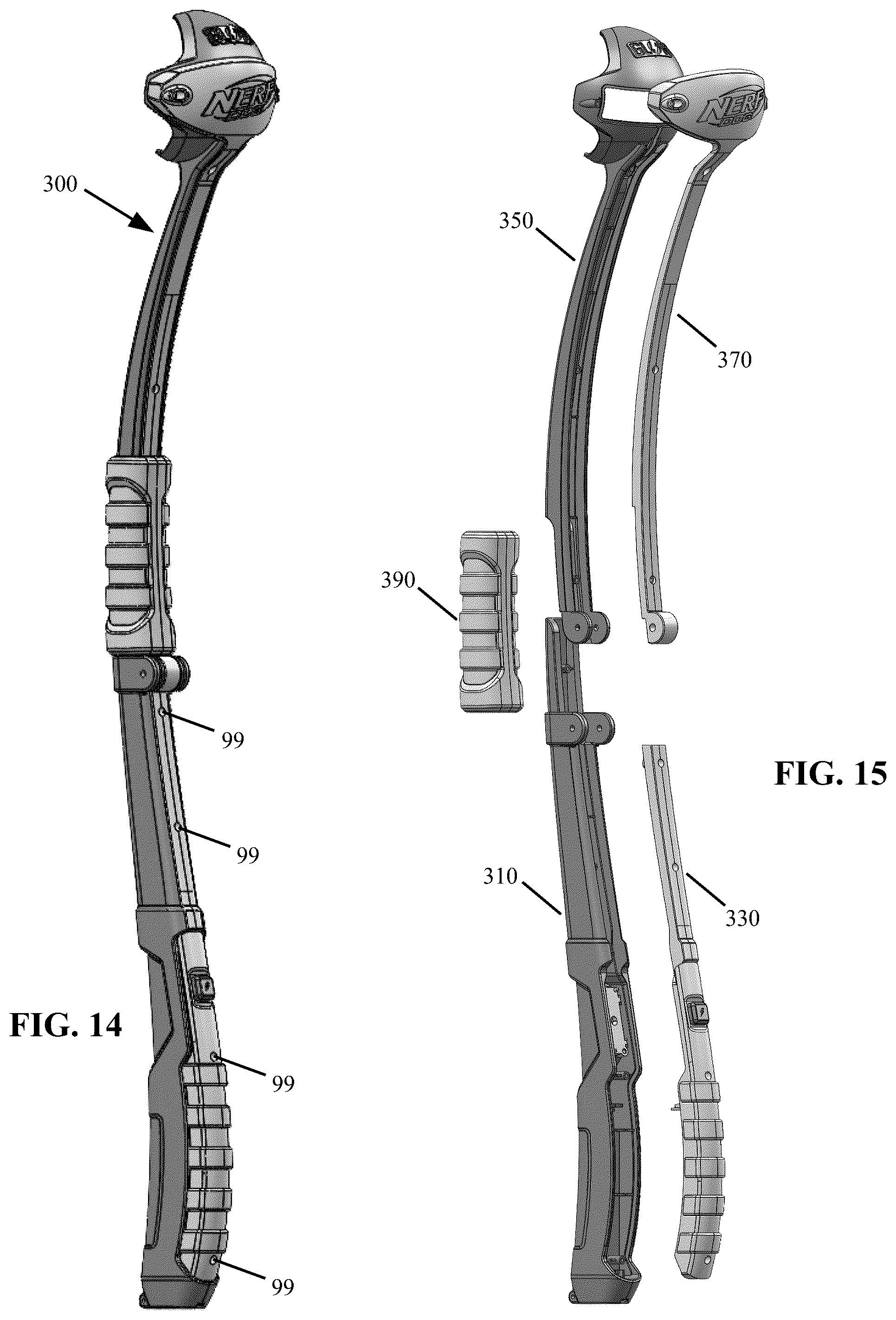 Patent US12576322 Figure 4 – Foldable ball throwing device, with light charging of a glow-in-the-dark ball