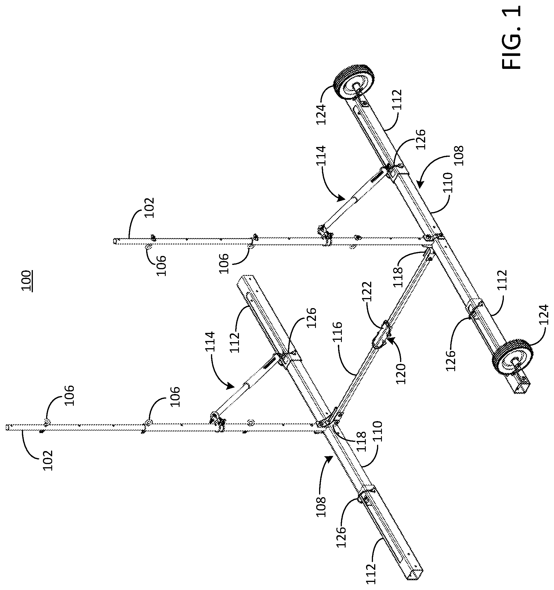 Patent US12576324 Figure 1 – Shock absorbing deformable sporting support apparatus