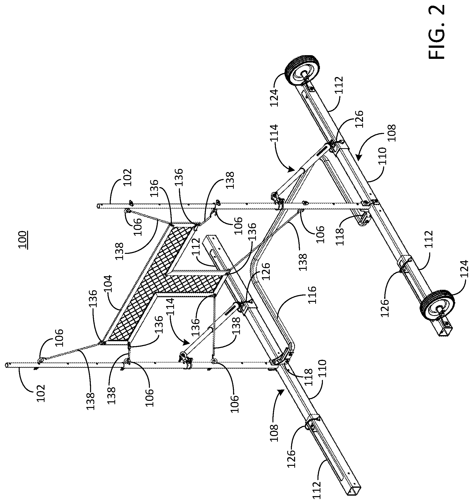Patent US12576324 Figure 2 – Shock absorbing deformable sporting support apparatus