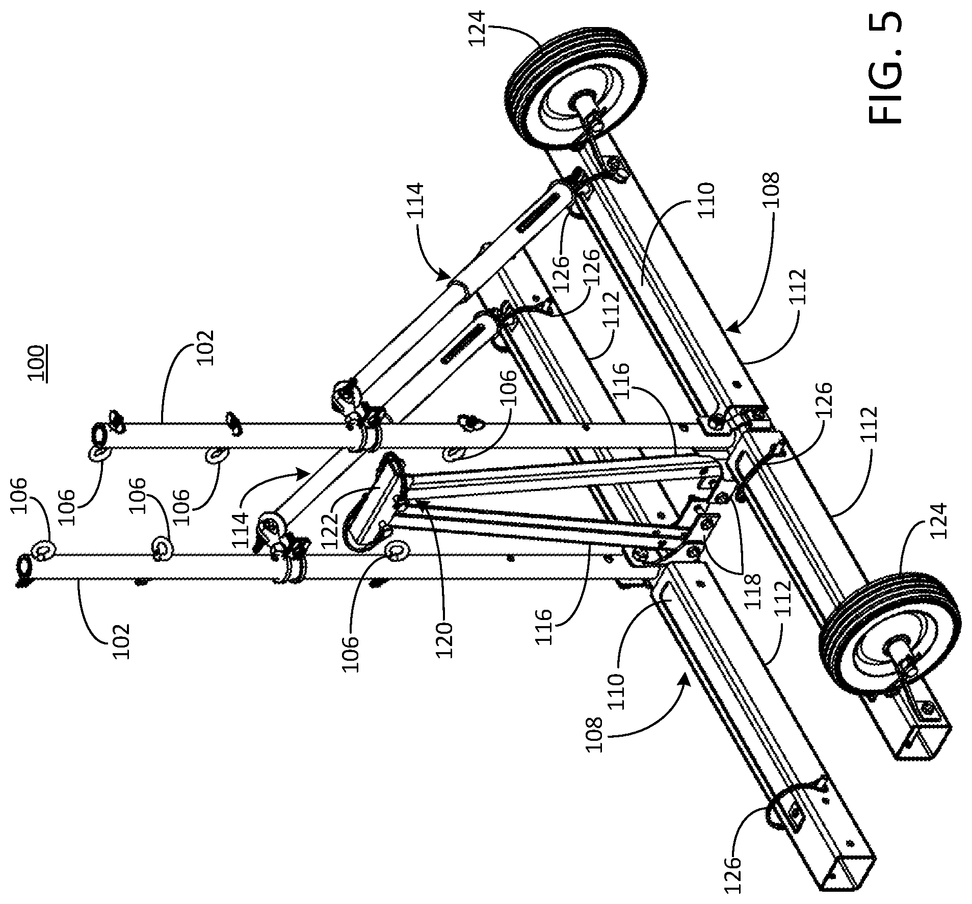 Patent US12576324 Figure 5 – Shock absorbing deformable sporting support apparatus