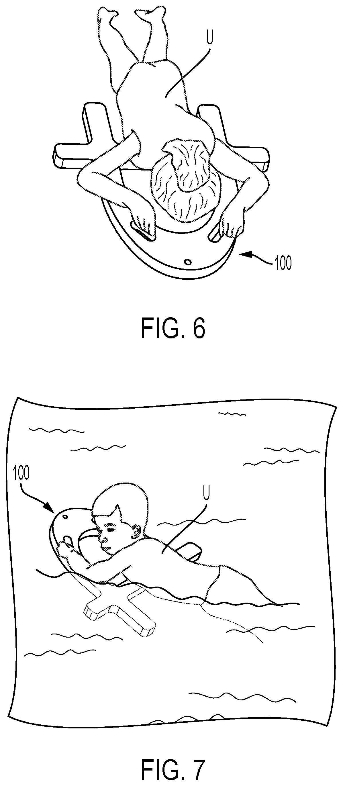 Patent US12576325 Figure 3 – Modified kickboard floatation device