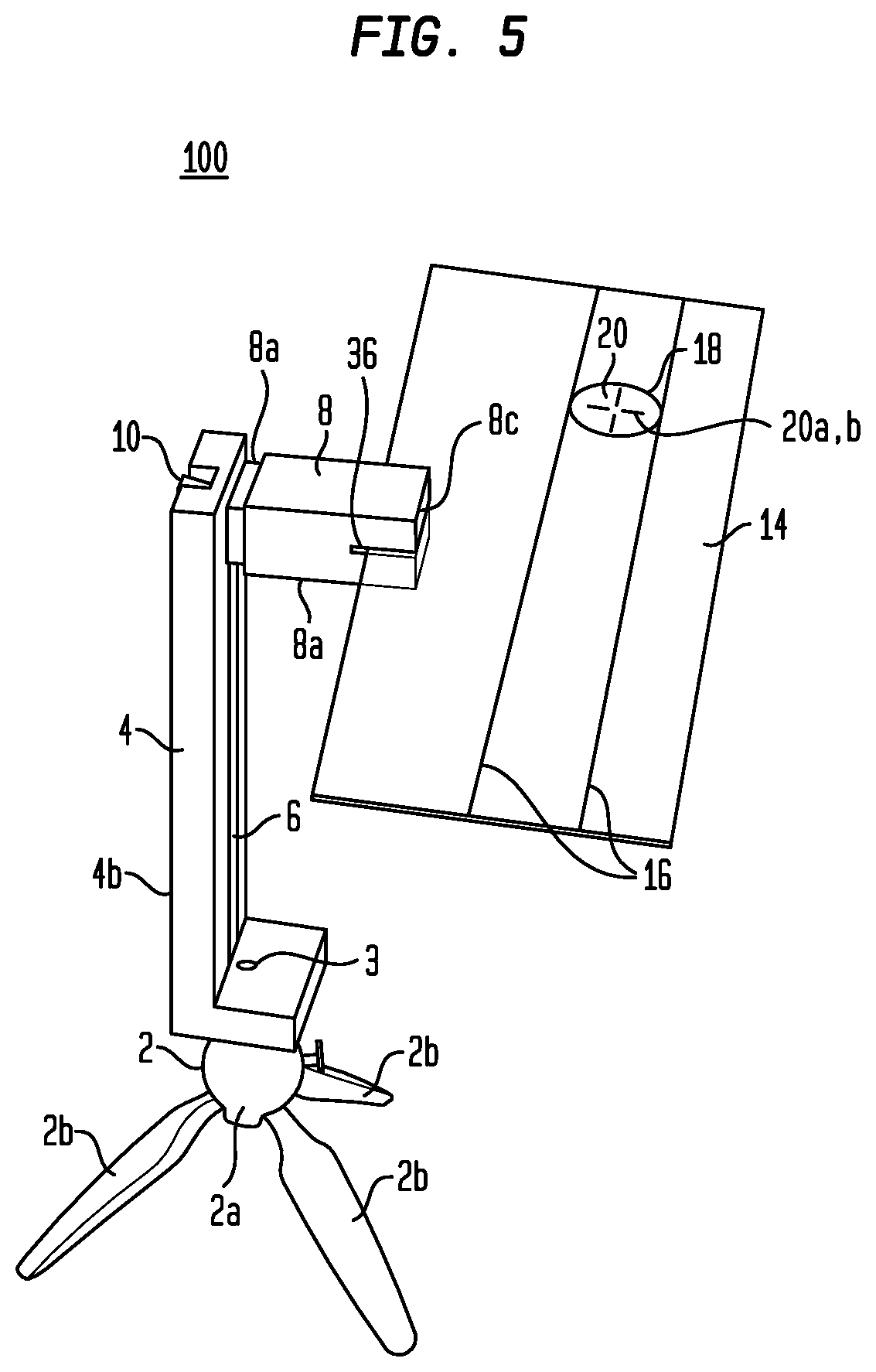 Patent US12576326 Figure 5 – Golf practice device