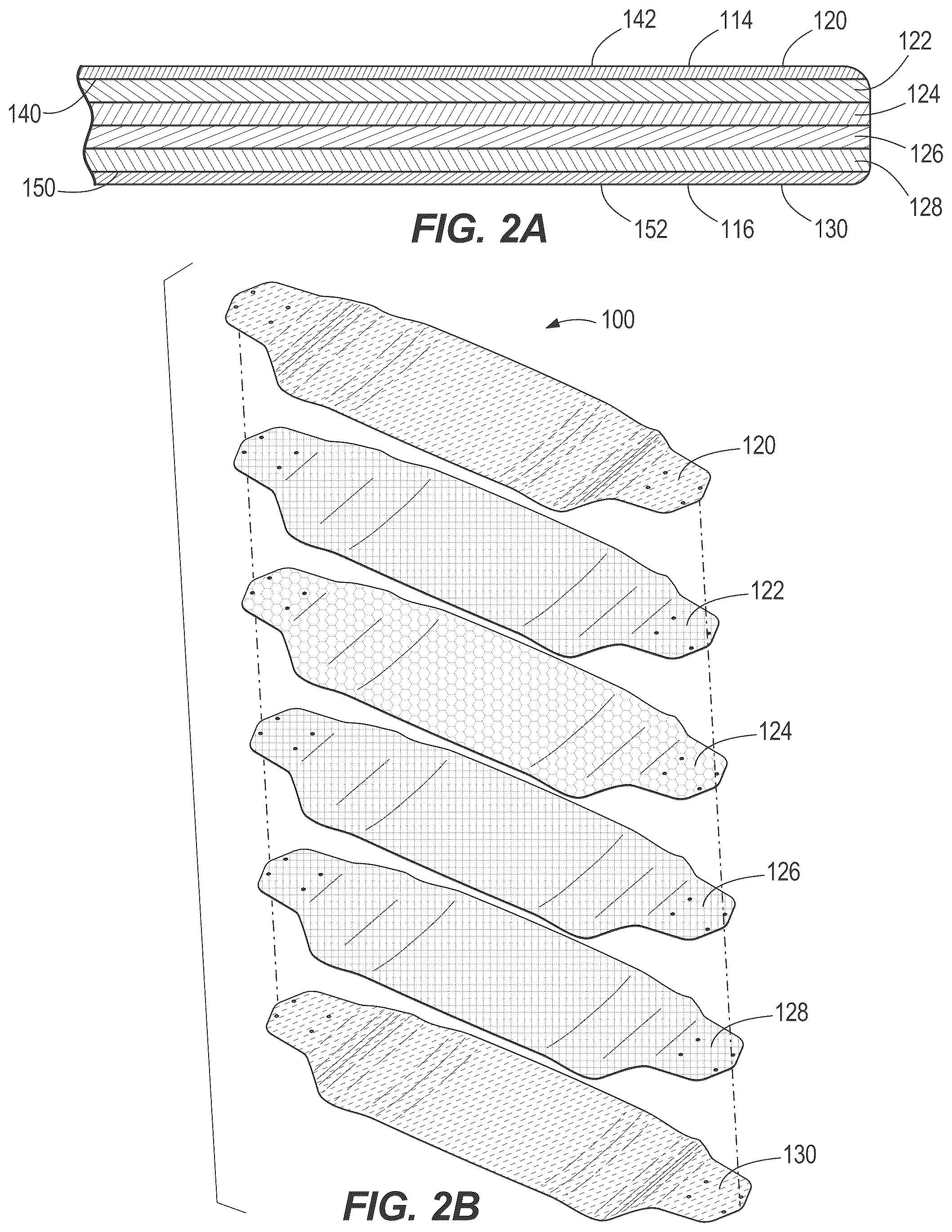 Patent US12576329 Figure 2 – Multi-material skateboard deck