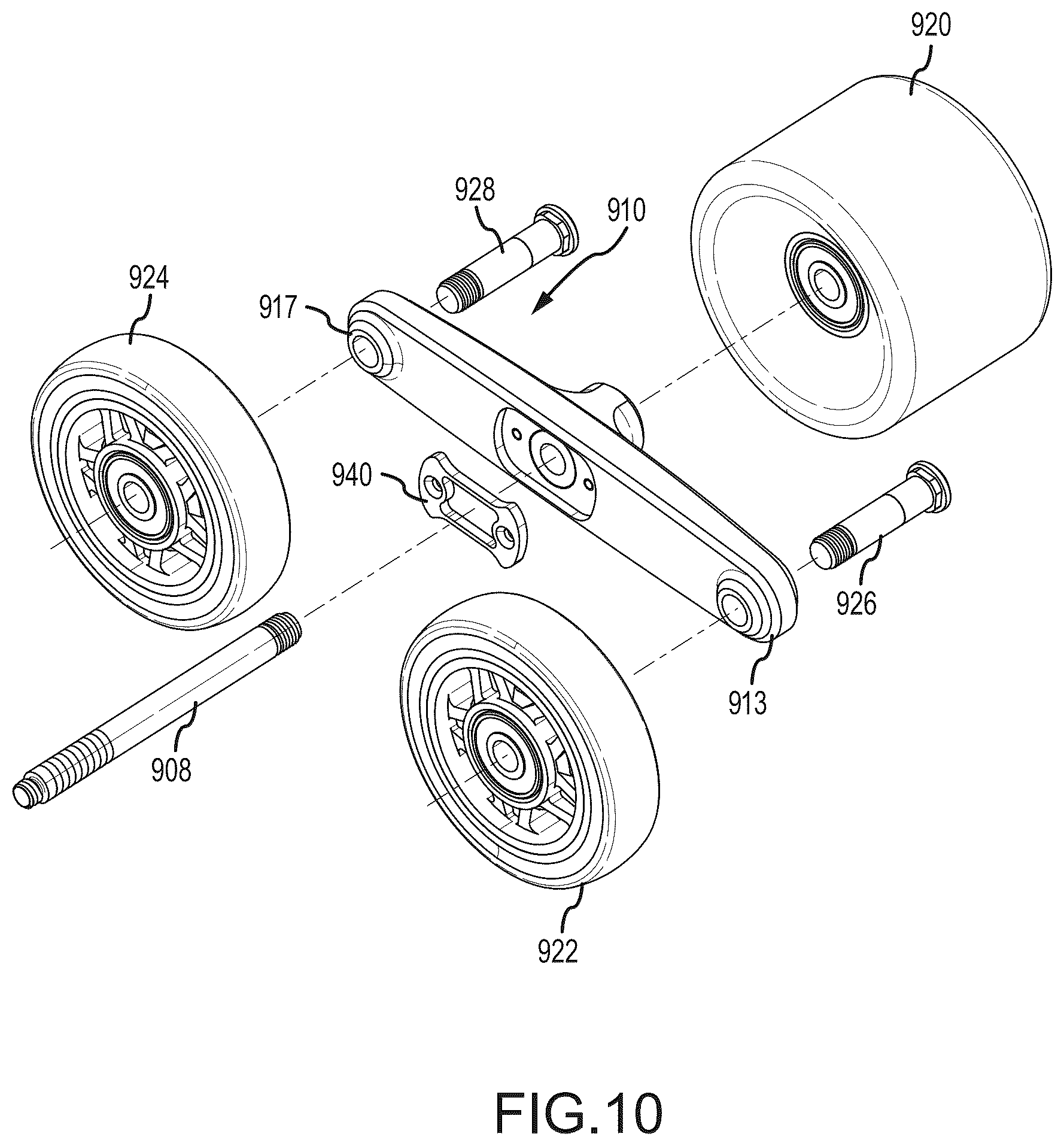 Patent US12576329 Figure 10 – Multi-material skateboard deck