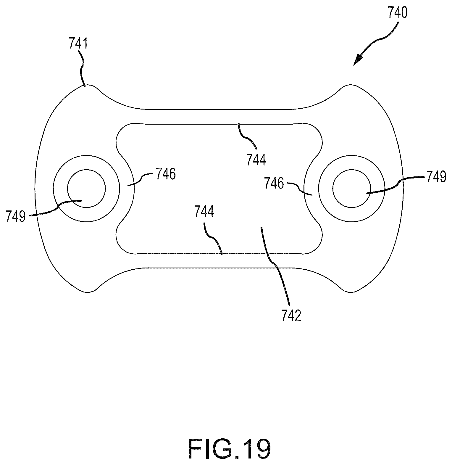 Patent US12576329 Figure 19 – Multi-material skateboard deck