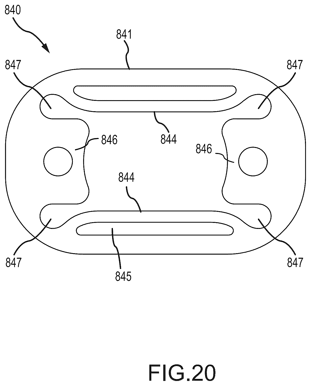 Patent US12576329 Figure 20 – Multi-material skateboard deck