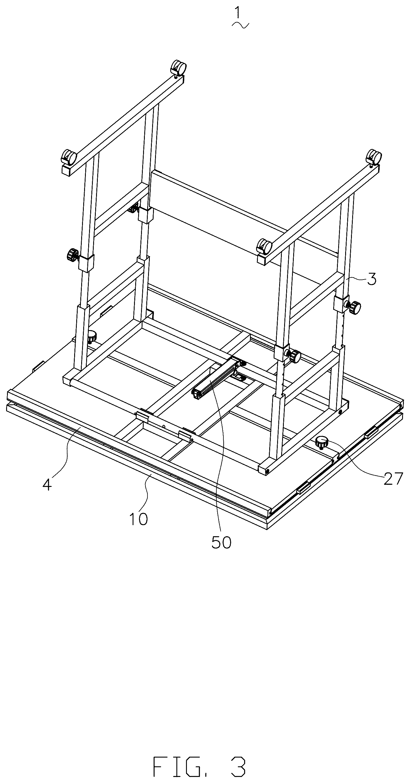 Patent US12576331 Figure 3 – Rotating assembly and jigsaw puzzle table
