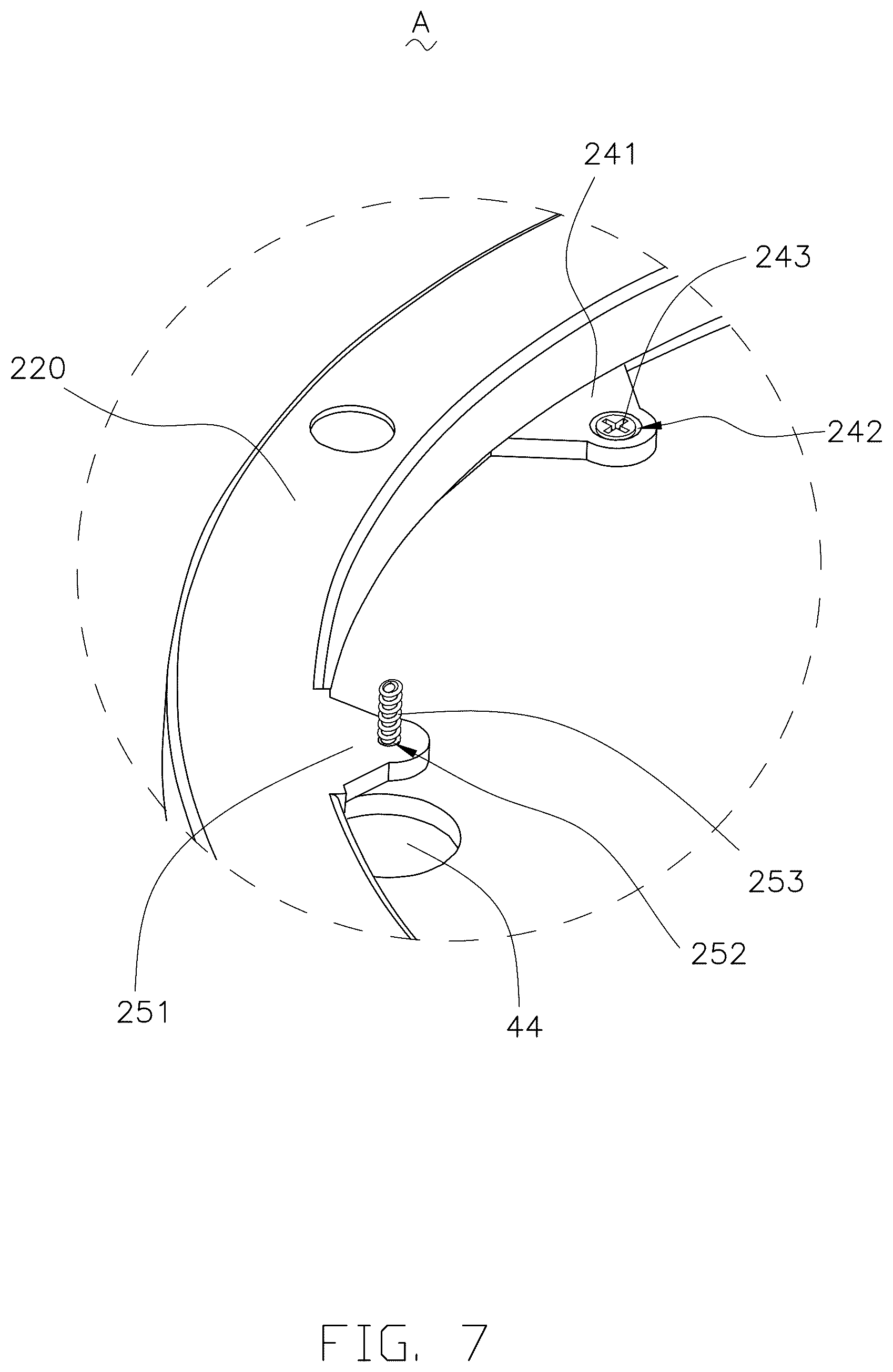 Patent US12576331 Figure 7 – Rotating assembly and jigsaw puzzle table
