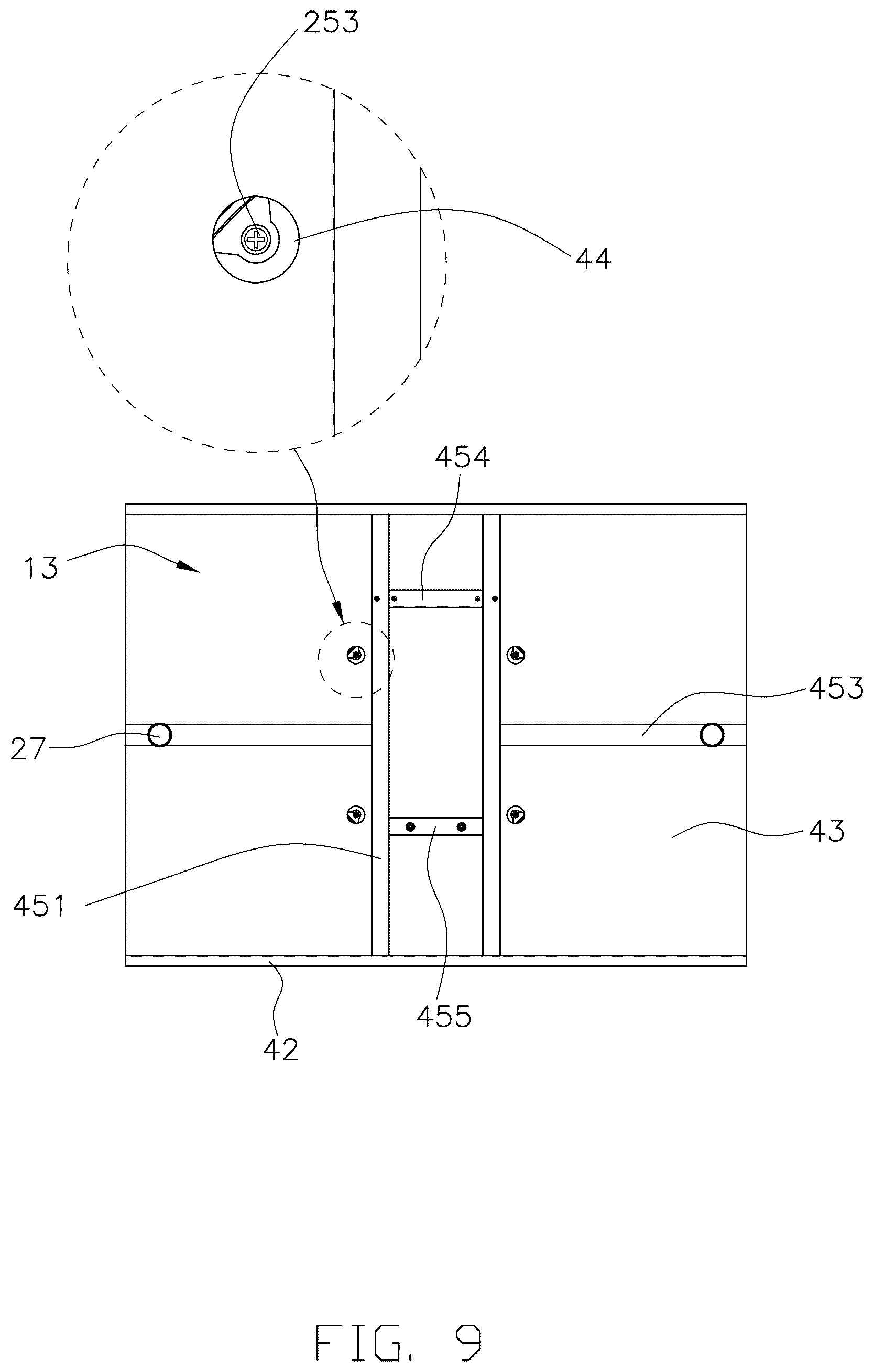 Patent US12576331 Figure 9 – Rotating assembly and jigsaw puzzle table
