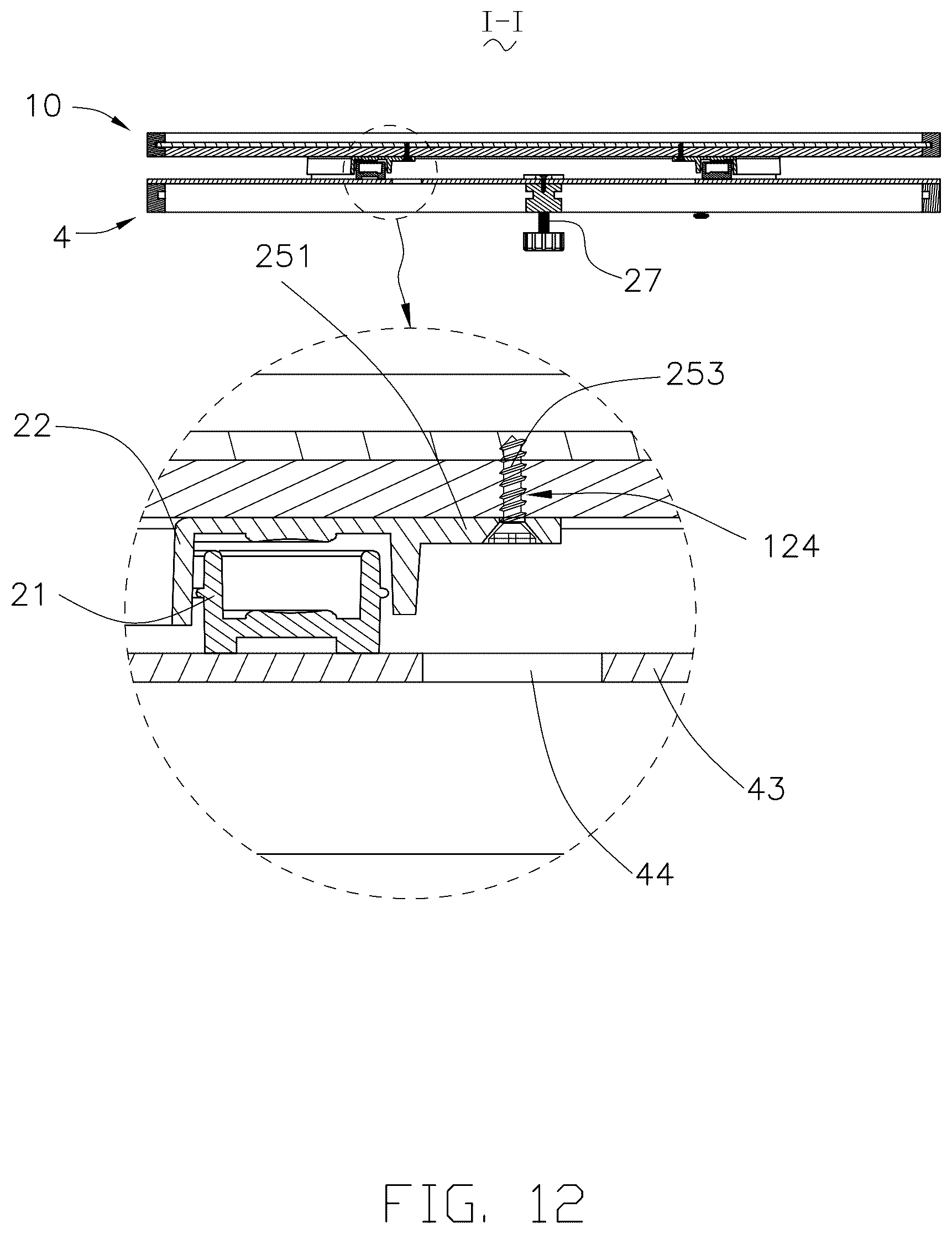 Patent US12576331 Figure 11 – Rotating assembly and jigsaw puzzle table