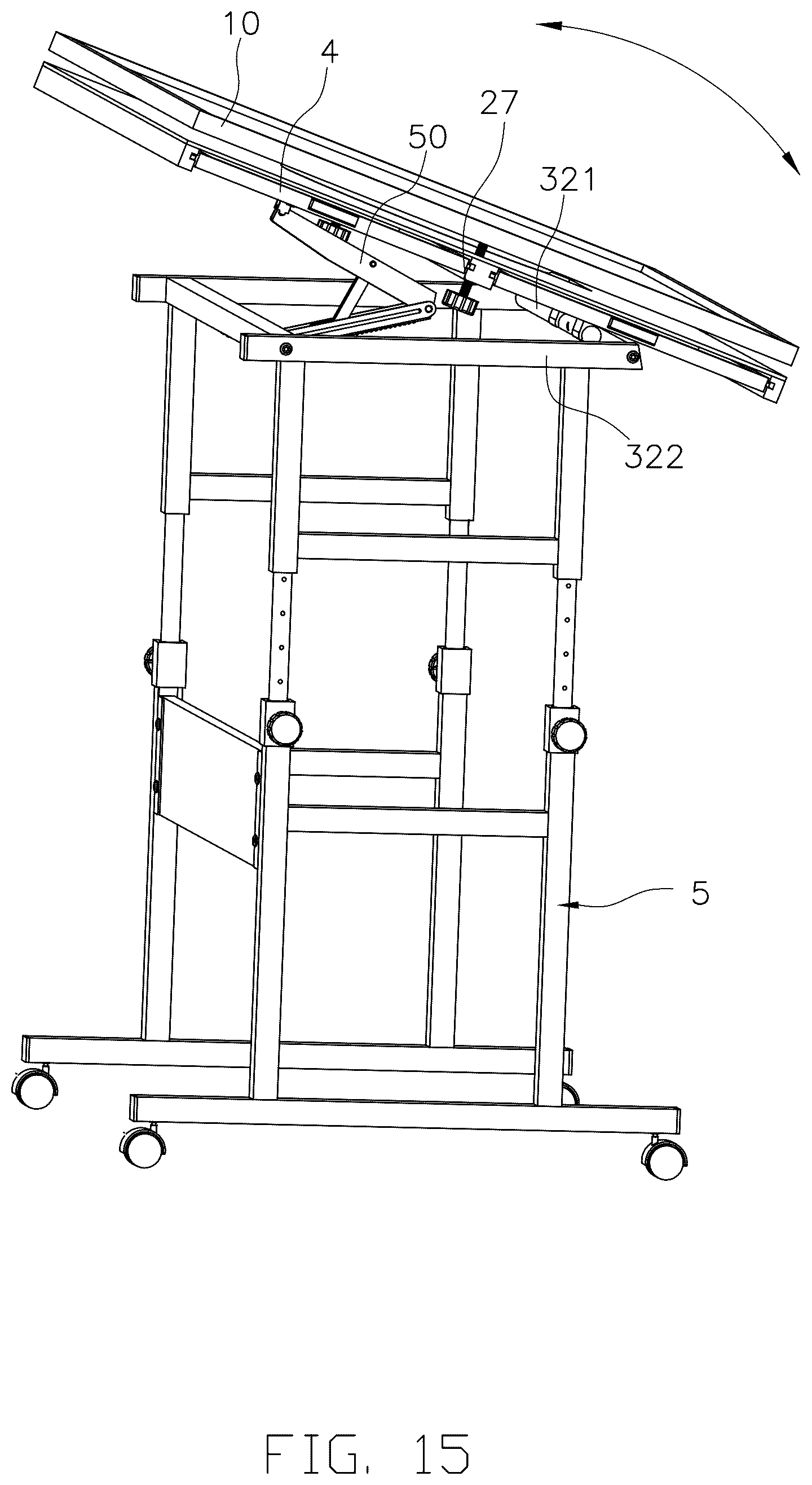 Patent US12576331 Figure 14 – Rotating assembly and jigsaw puzzle table