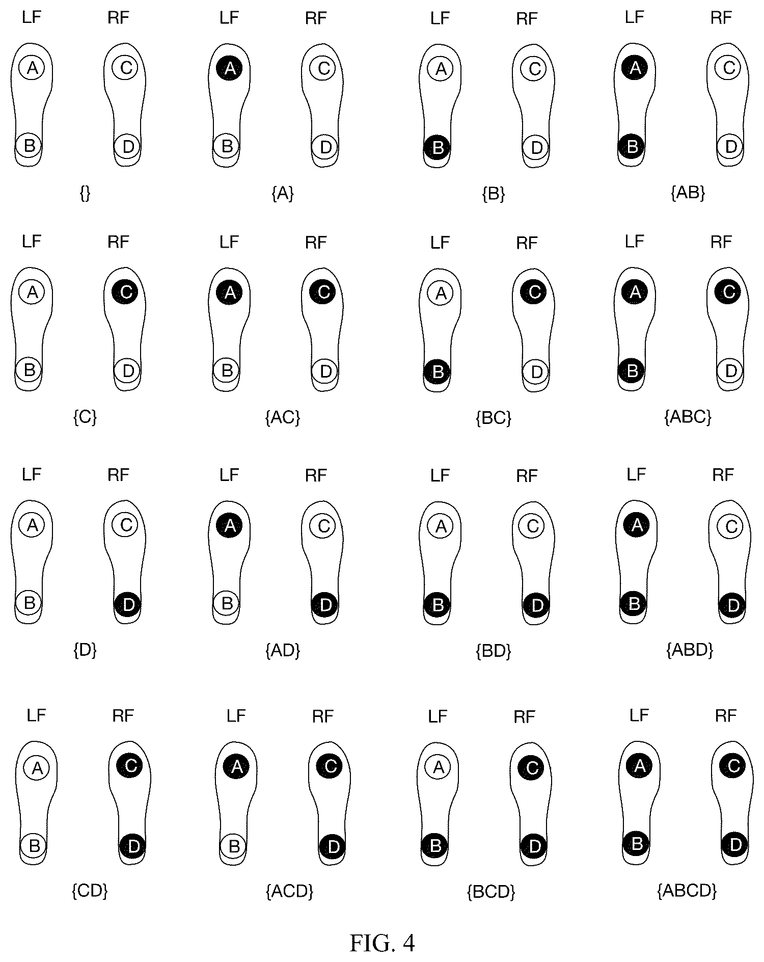Patent US12576332 Figure 3 – Methods for game/application control using user foot gestures