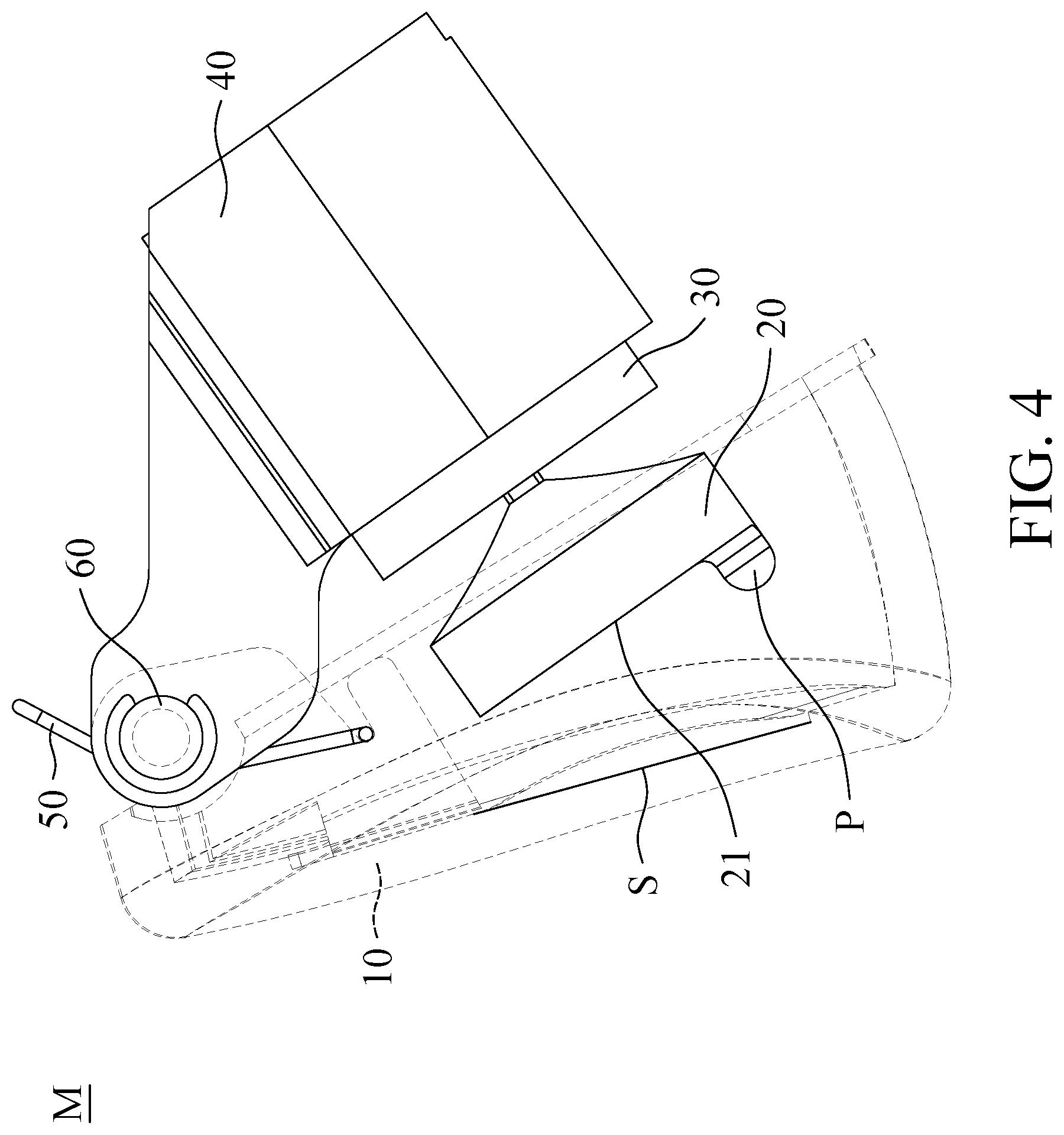 Patent US12576333 Figure 4 – Gaming joystick and button mechanism thereof