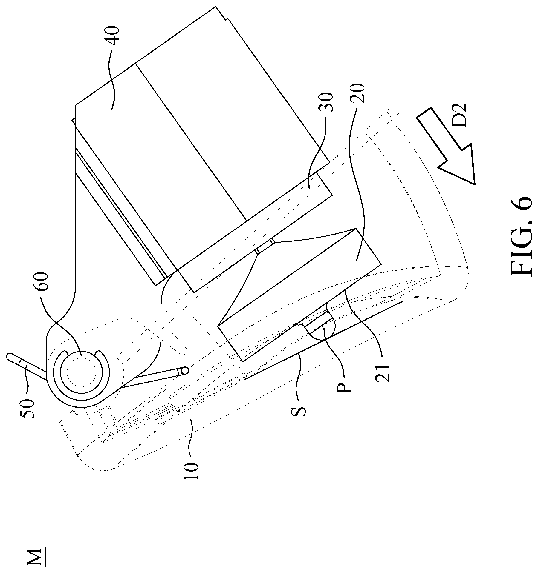 Patent US12576333 Figure 6 – Gaming joystick and button mechanism thereof