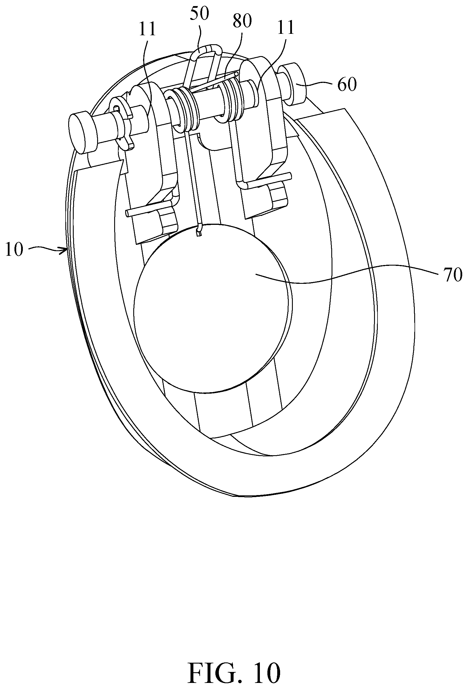 Patent US12576333 Figure 10 – Gaming joystick and button mechanism thereof