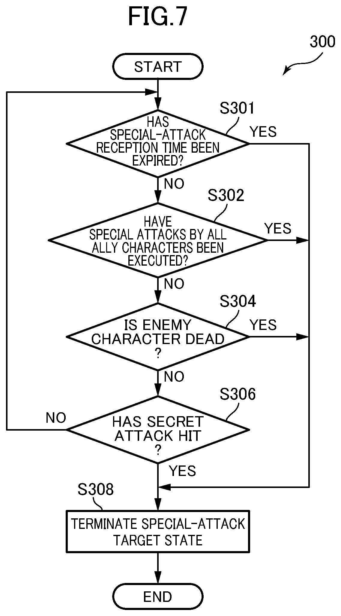 Patent US12576338 Figure 7 – Program, method, and electronic device for game
