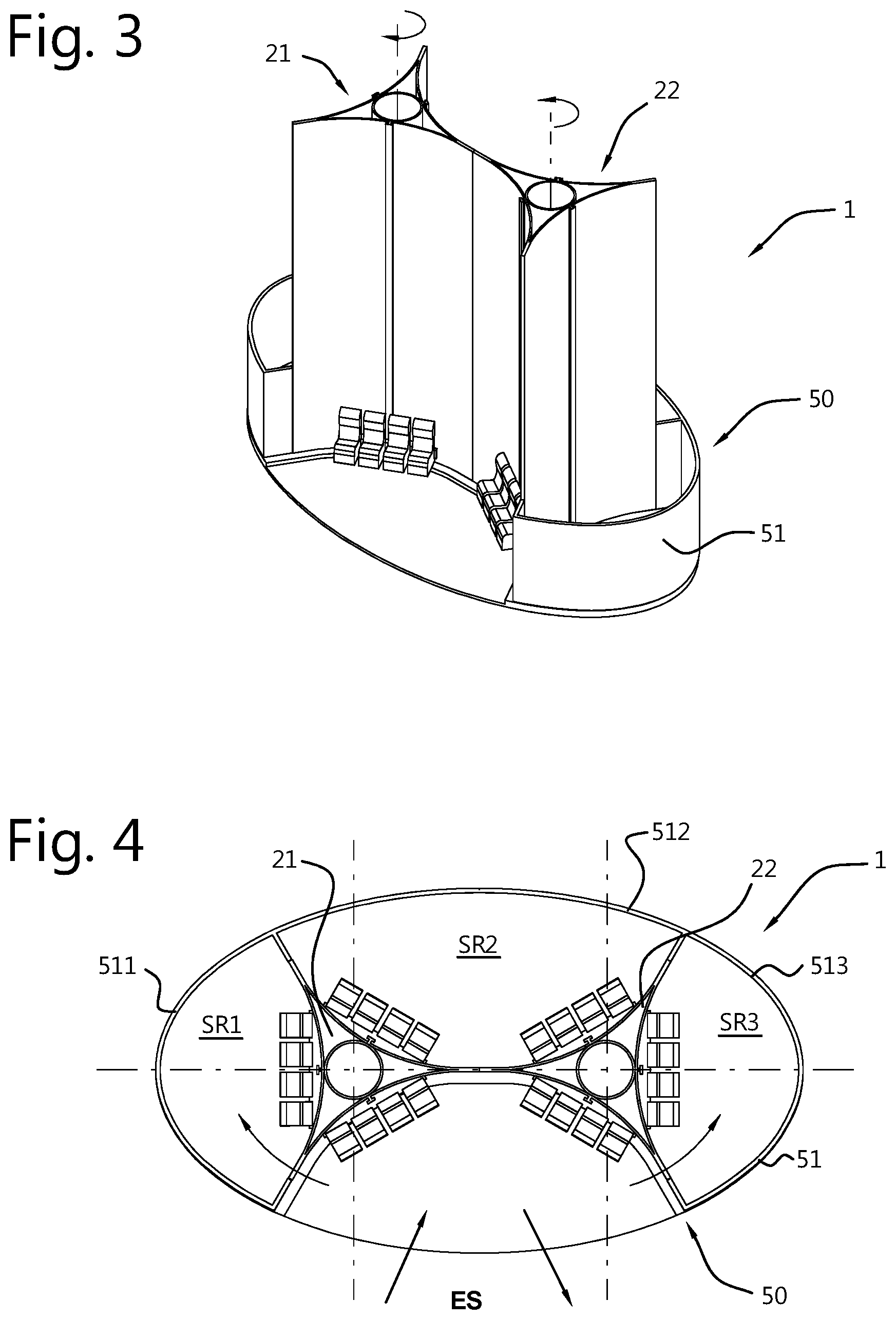 Patent US12576340 Figure 2 – Amusement system for showing an event in a scene room