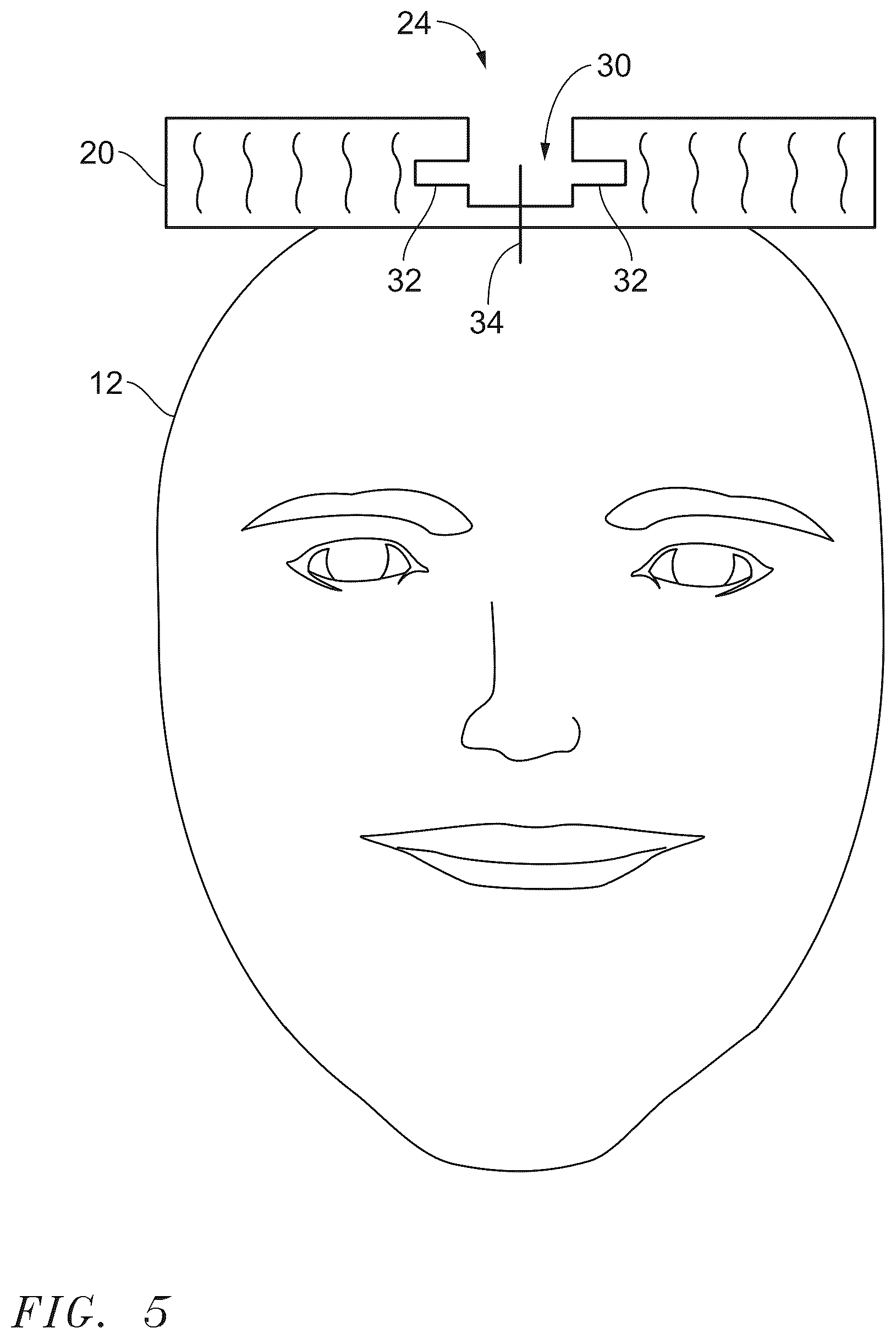 Patent US12576342 Figure 5 – Tabletop totem