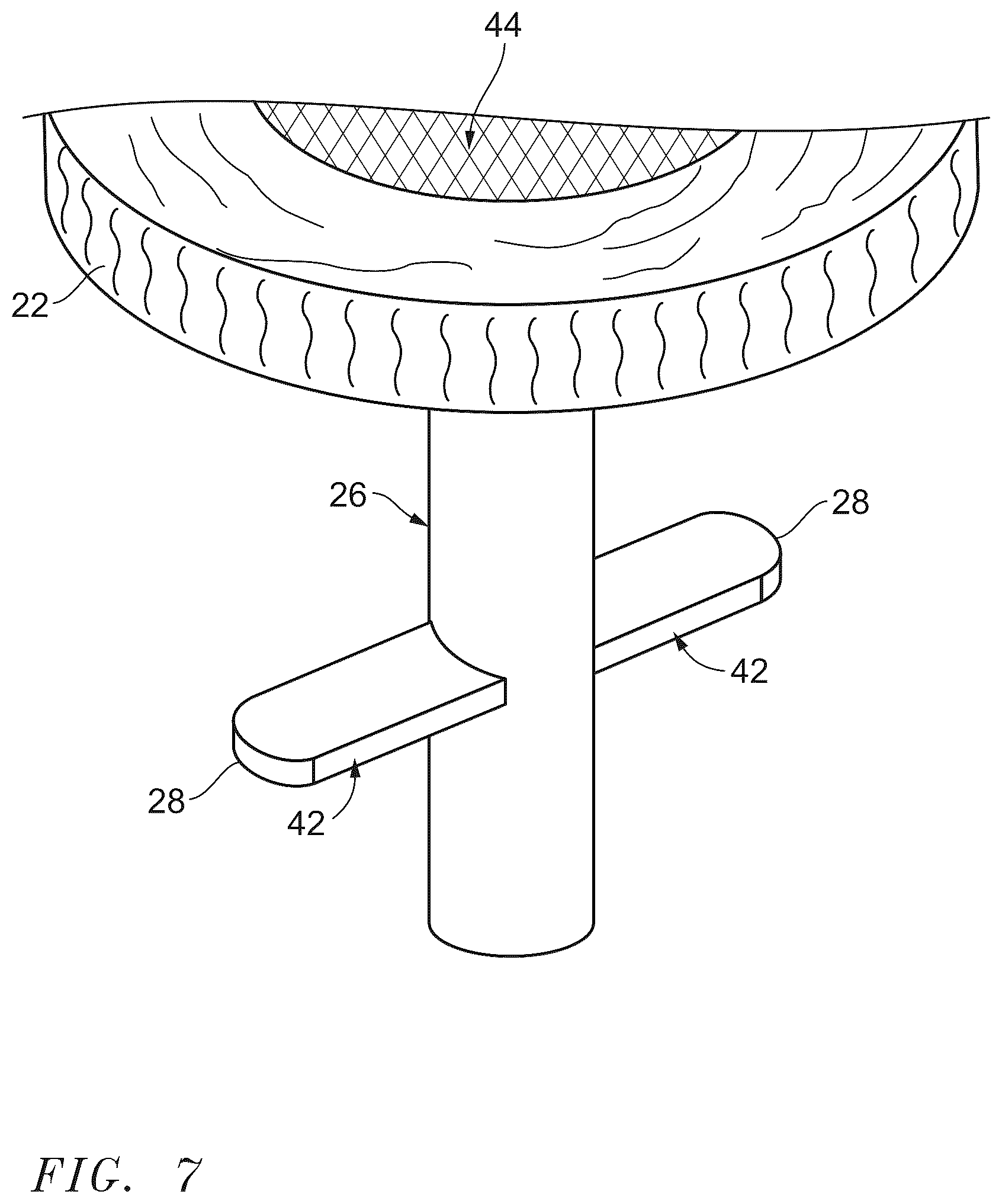 Patent US12576342 Figure 7 – Tabletop totem
