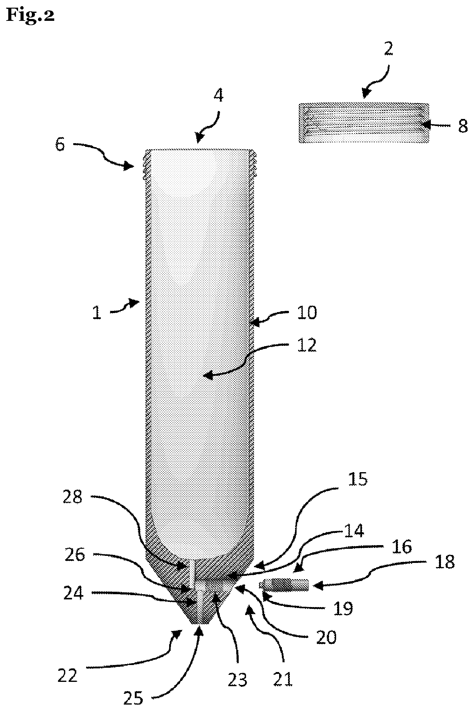 Patent US12576346 Figure 2 – Phase separating tube