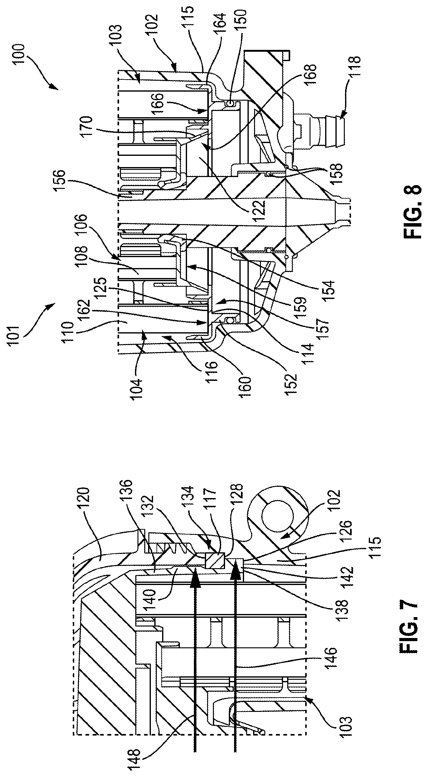 Patent US12576348 Figure 4 – Advanced fuel filtration system with interlocking cartridge seal design