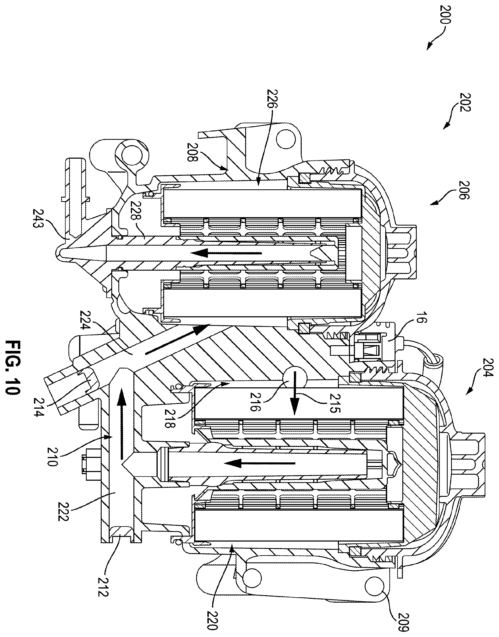 Patent US12576348 Figure 6 – Advanced fuel filtration system with interlocking cartridge seal design
