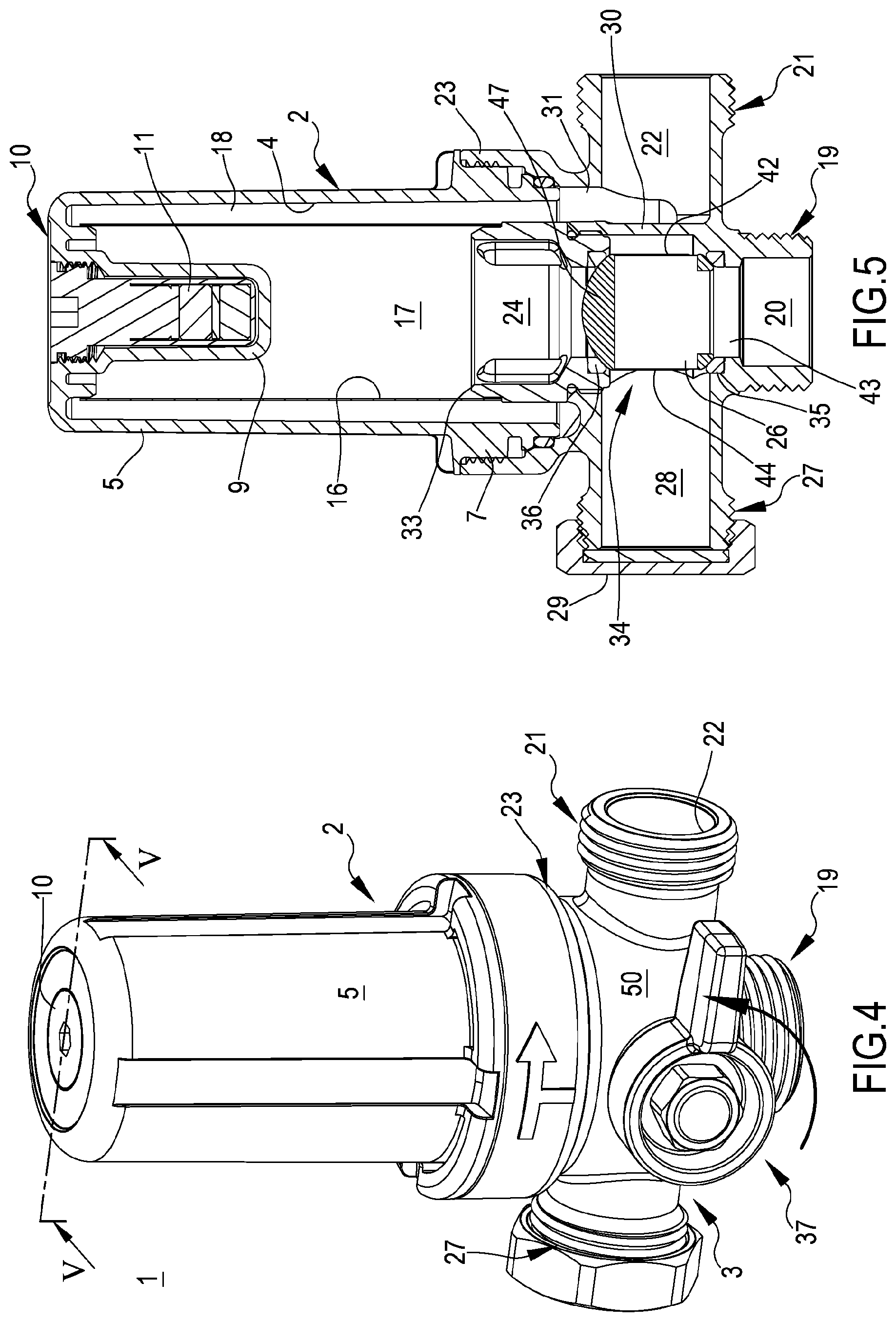 Patent US12576350 Figure 4 – Filtering group including a spherical valve