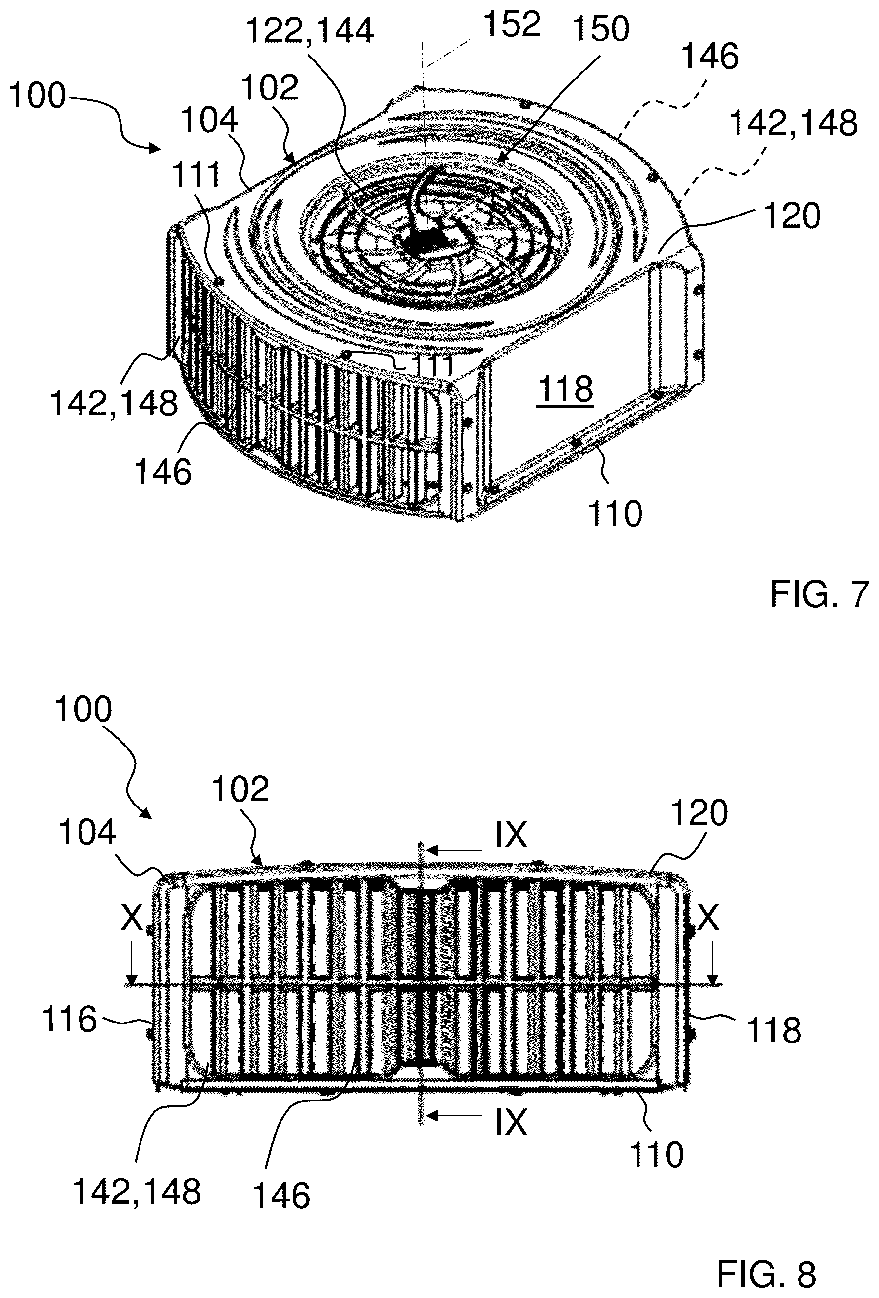 Patent US12576355 Figure 4 – Outdoor air purifier including at least one filter element