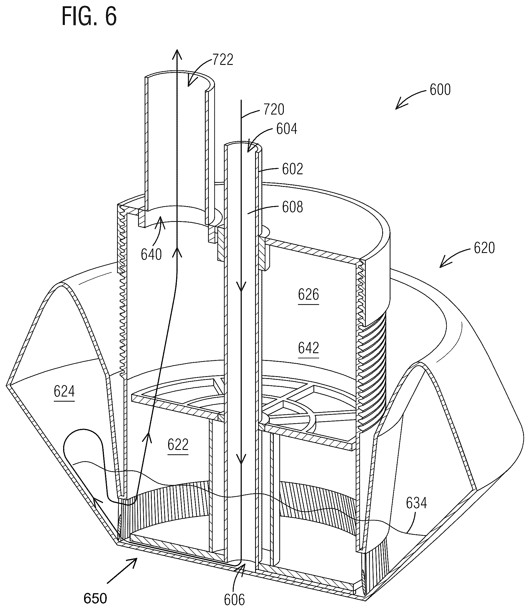 Patent US12576358 Figure 4 – Liquid bath air filter