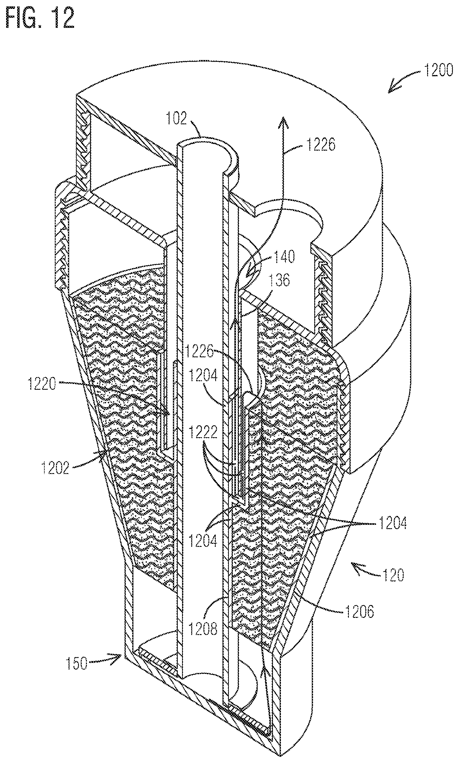 Patent US12576358 Figure 8 – Liquid bath air filter