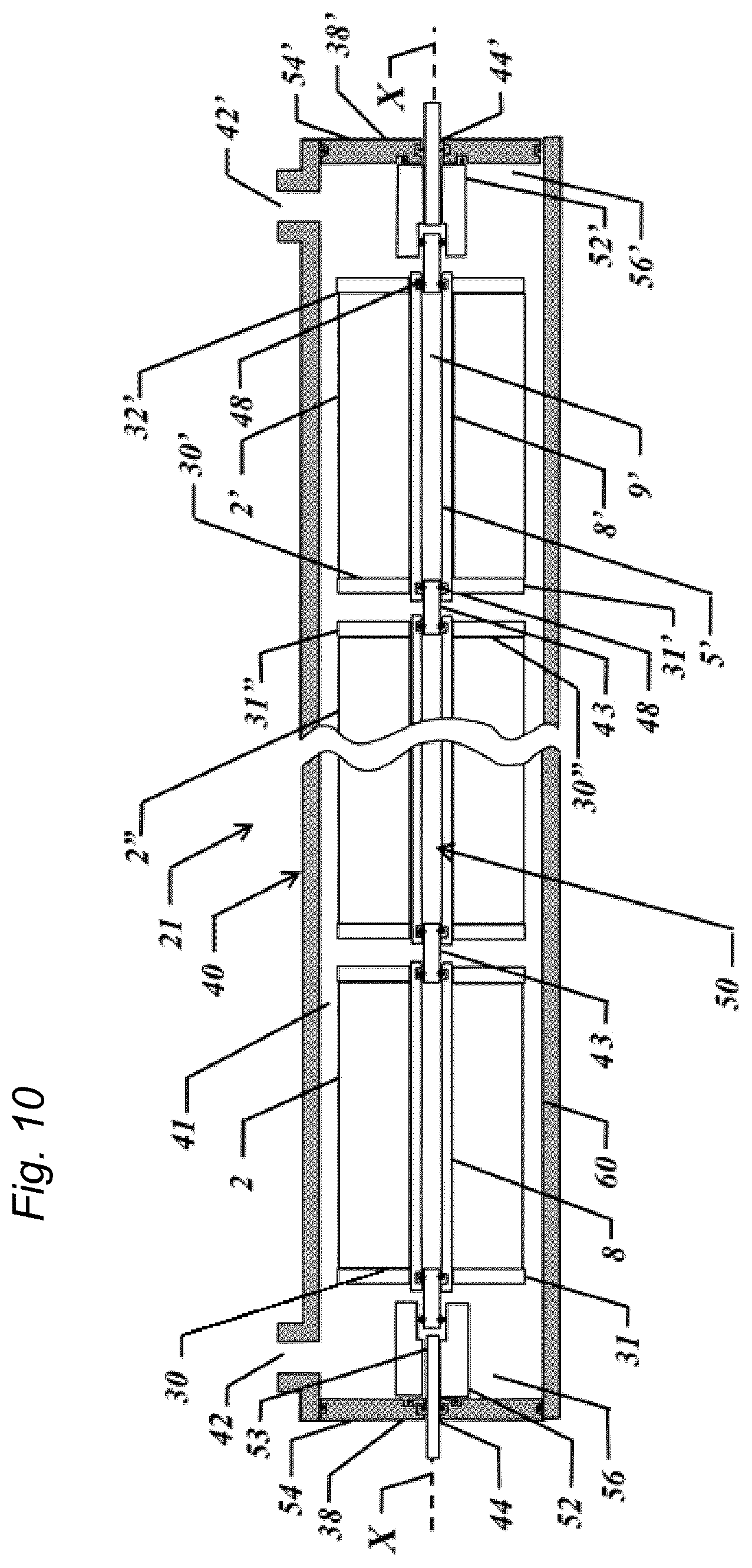 Patent US12576364 Figure 11 – Spiral wound membrane modules with sensor and transmitter field