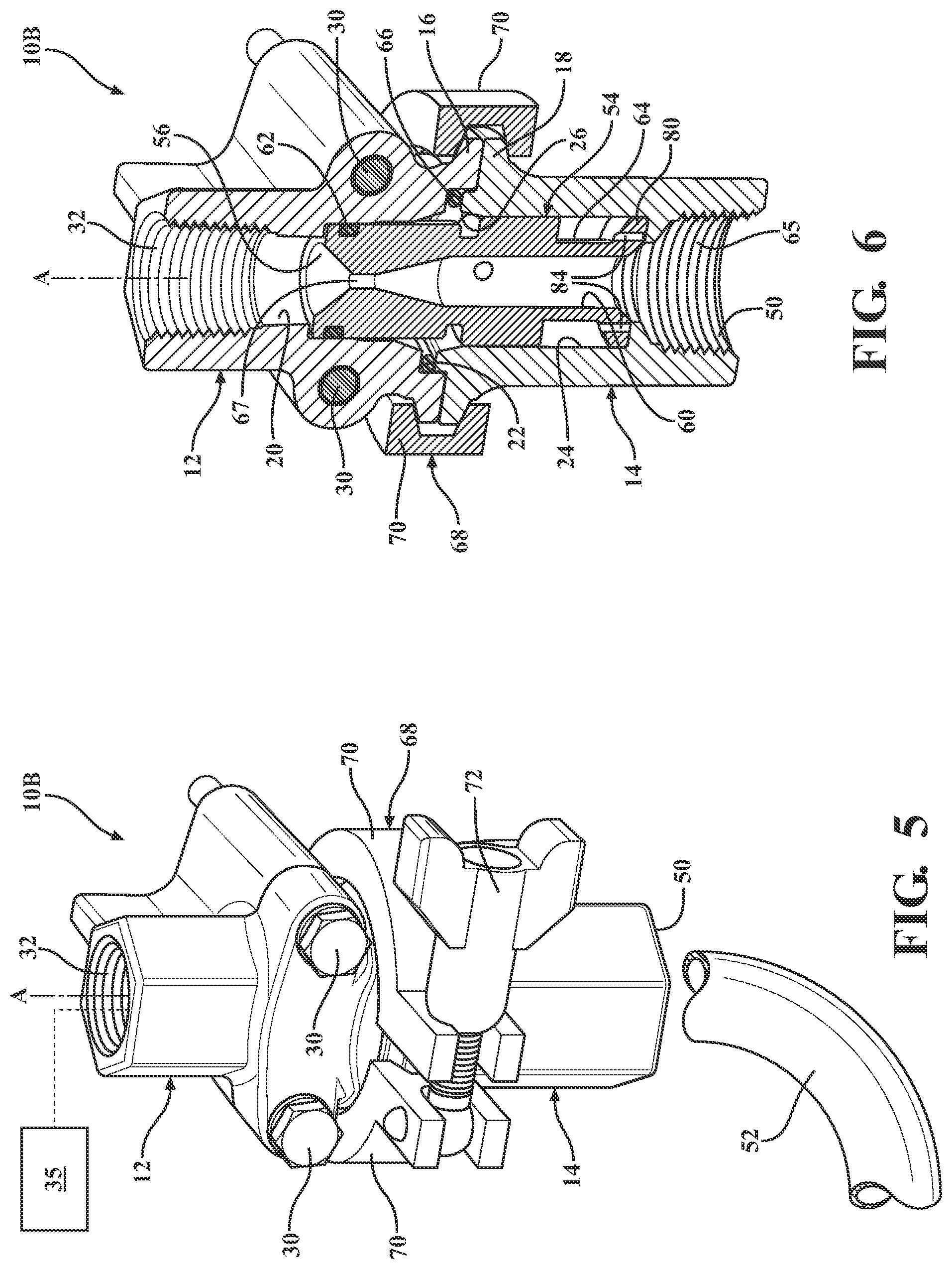 Patent US12576371 Figure 4 – Solution applicator assembly with removable flow control insert