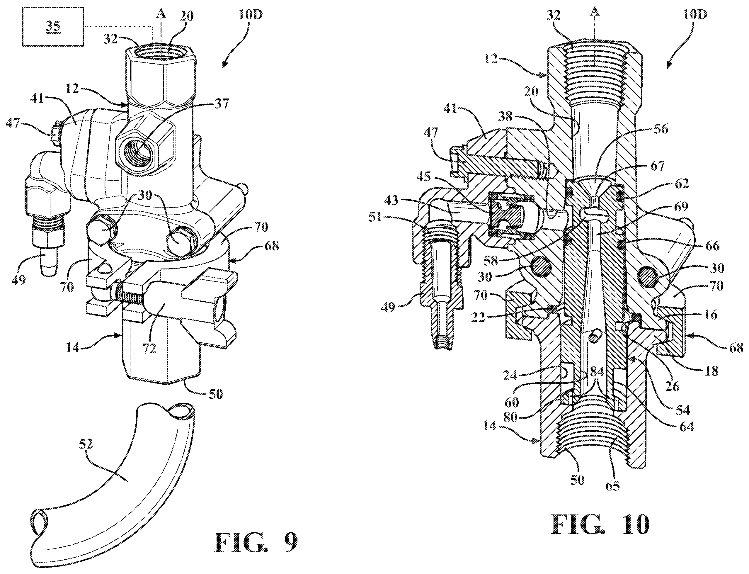 Patent US12576371 Figure 6 – Solution applicator assembly with removable flow control insert