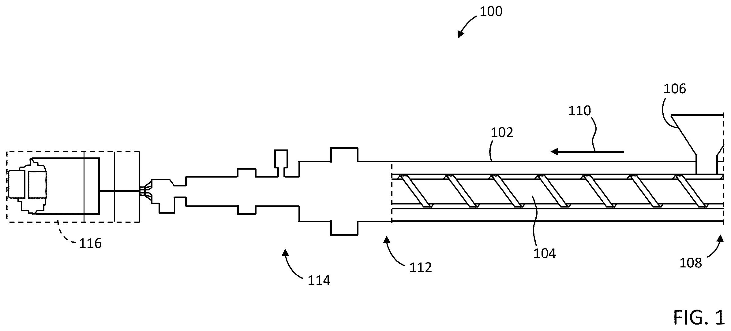 Patent US12576375 — Static mixer for blending fluids with melt — Figure 1