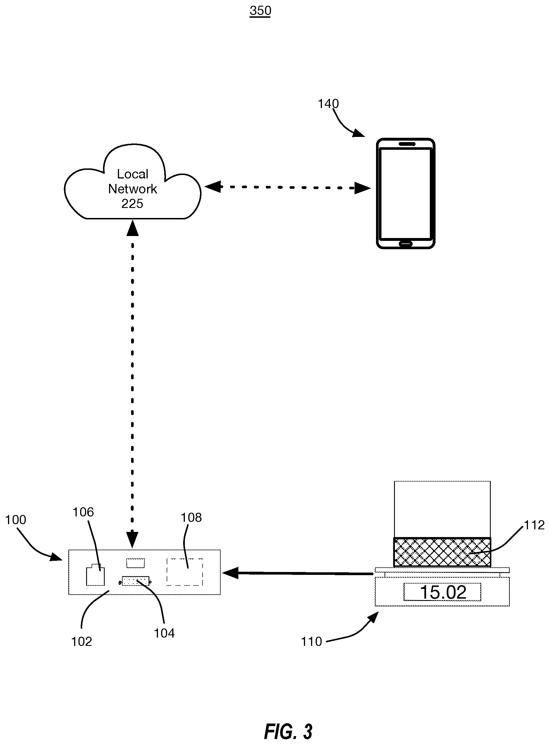 Patent US12576376 Figure 3 – Coating composition scale network device