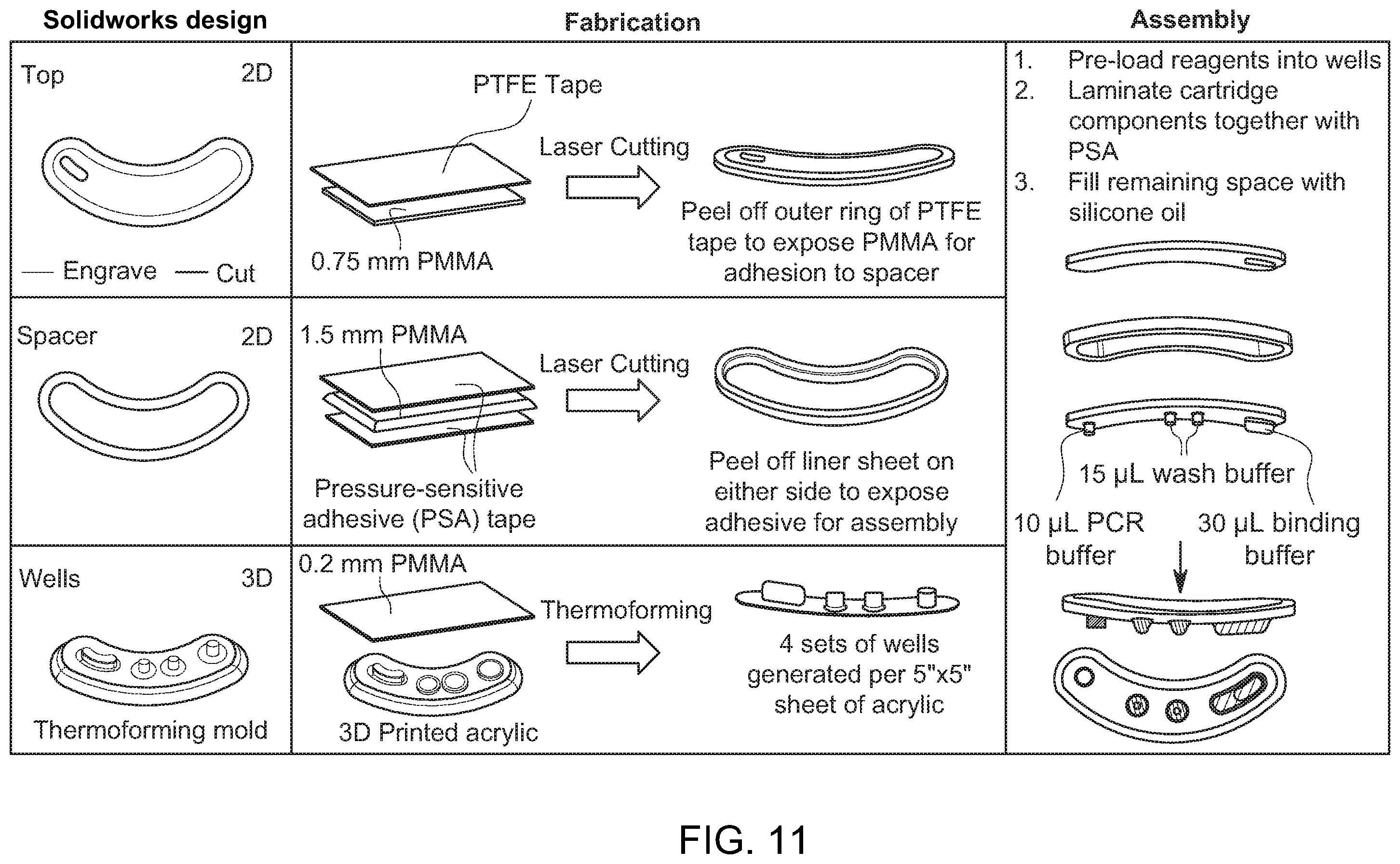 Patent US12576404 Figure 13 – Disposable reagent scaffold for biochemical process integration