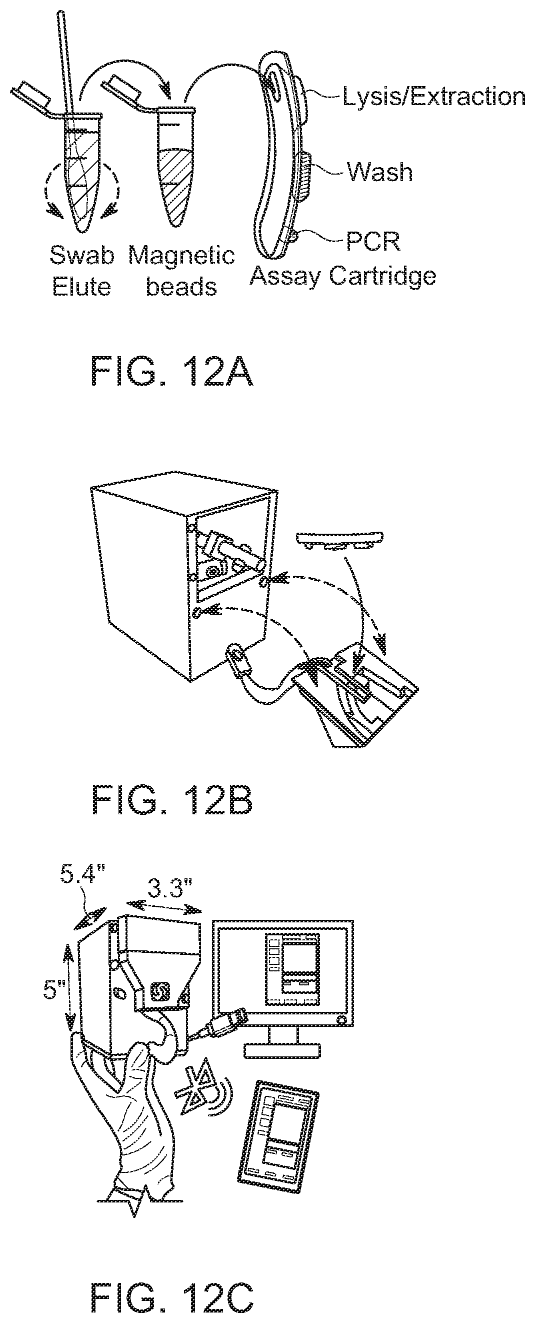 Patent US12576404 Figure 14 – Disposable reagent scaffold for biochemical process integration