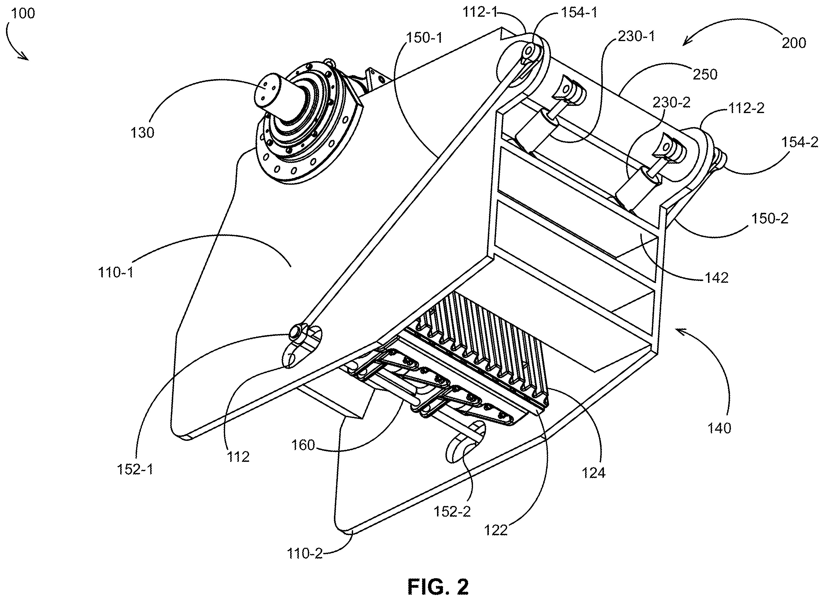 Patent US12576406 Figure 2 – Jaw crusher systems, methods, and apparatus