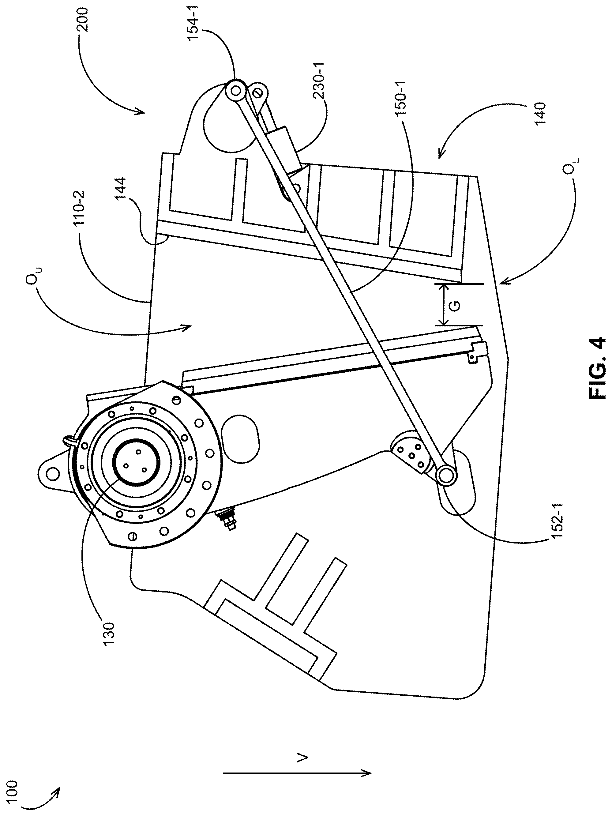 Patent US12576406 Figure 4 – Jaw crusher systems, methods, and apparatus