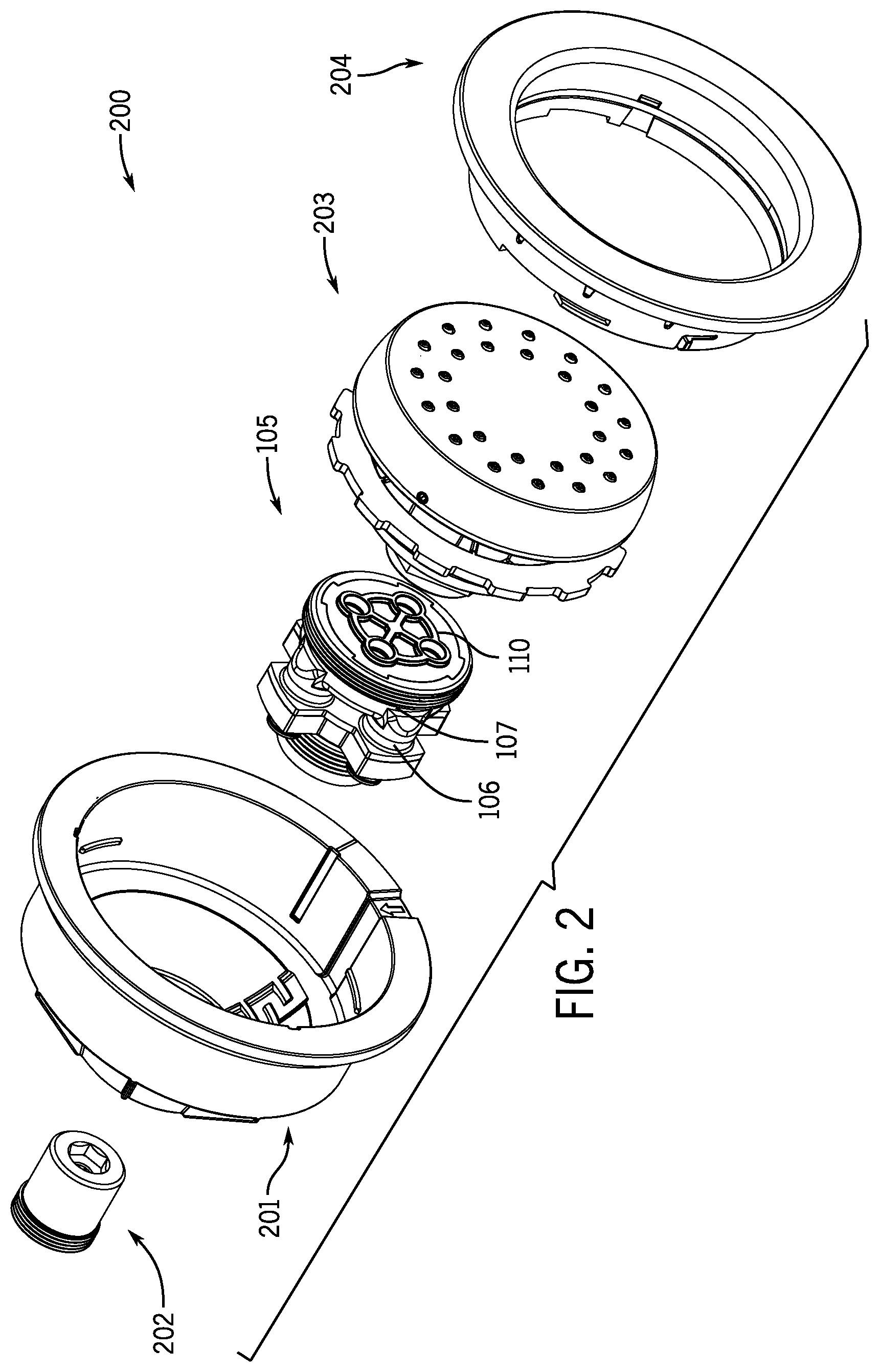 Patent US12576411 Figure 2 – Direct access spray selection engine for water delivery devices