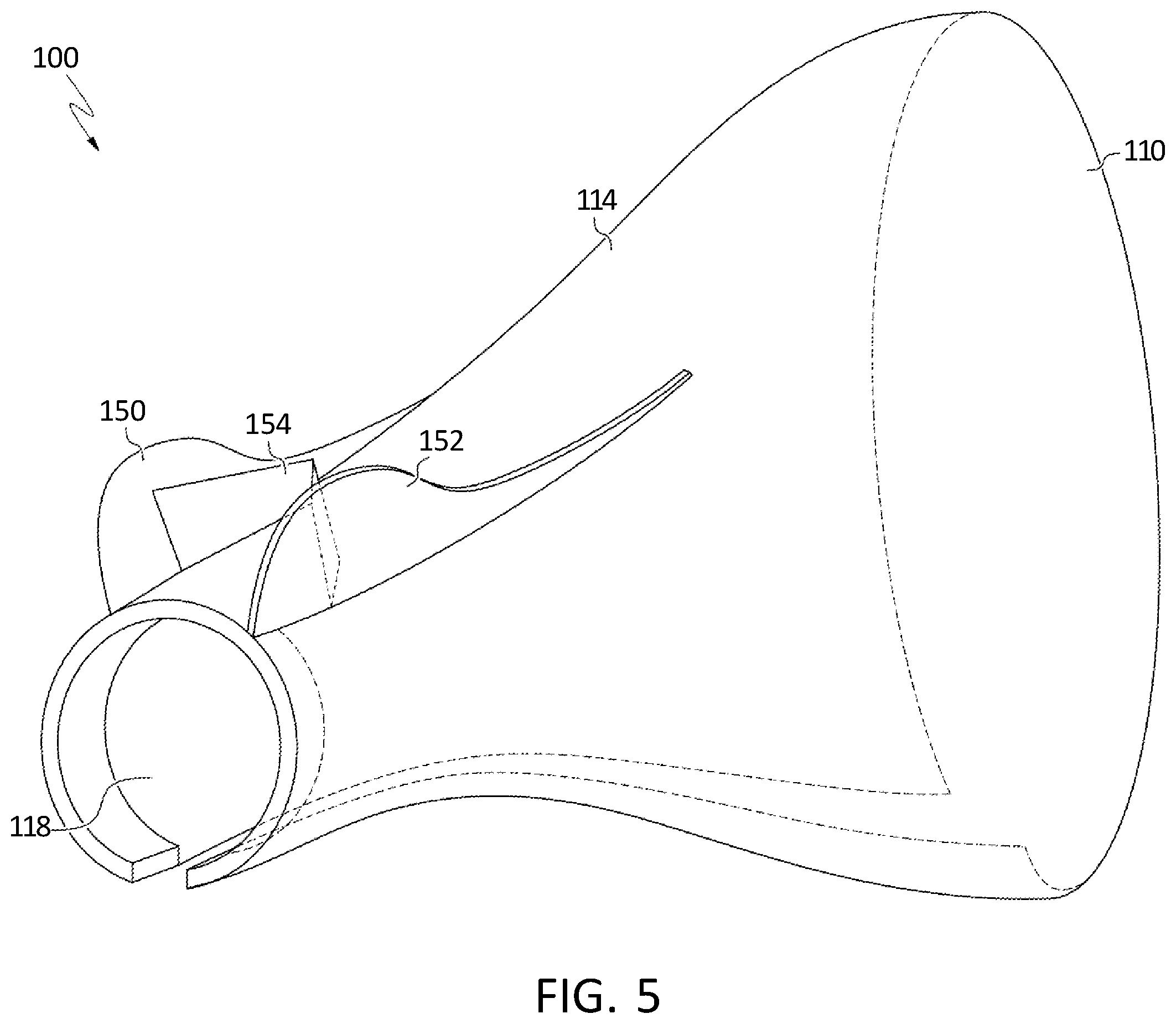 Patent US12576412 Figure 5 – Devices and methods for the deflection of fluid