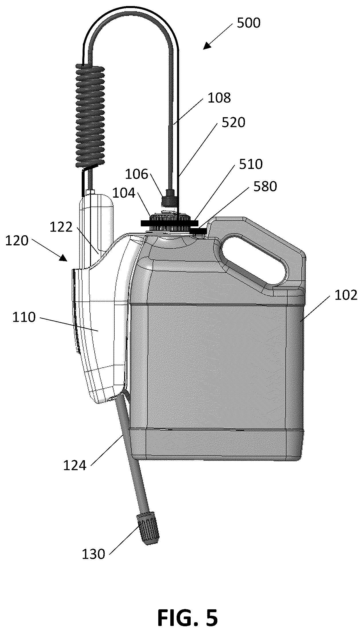 Patent US12576415 Figure 3 – Hand-held sprayers with key readers and keyed refill units