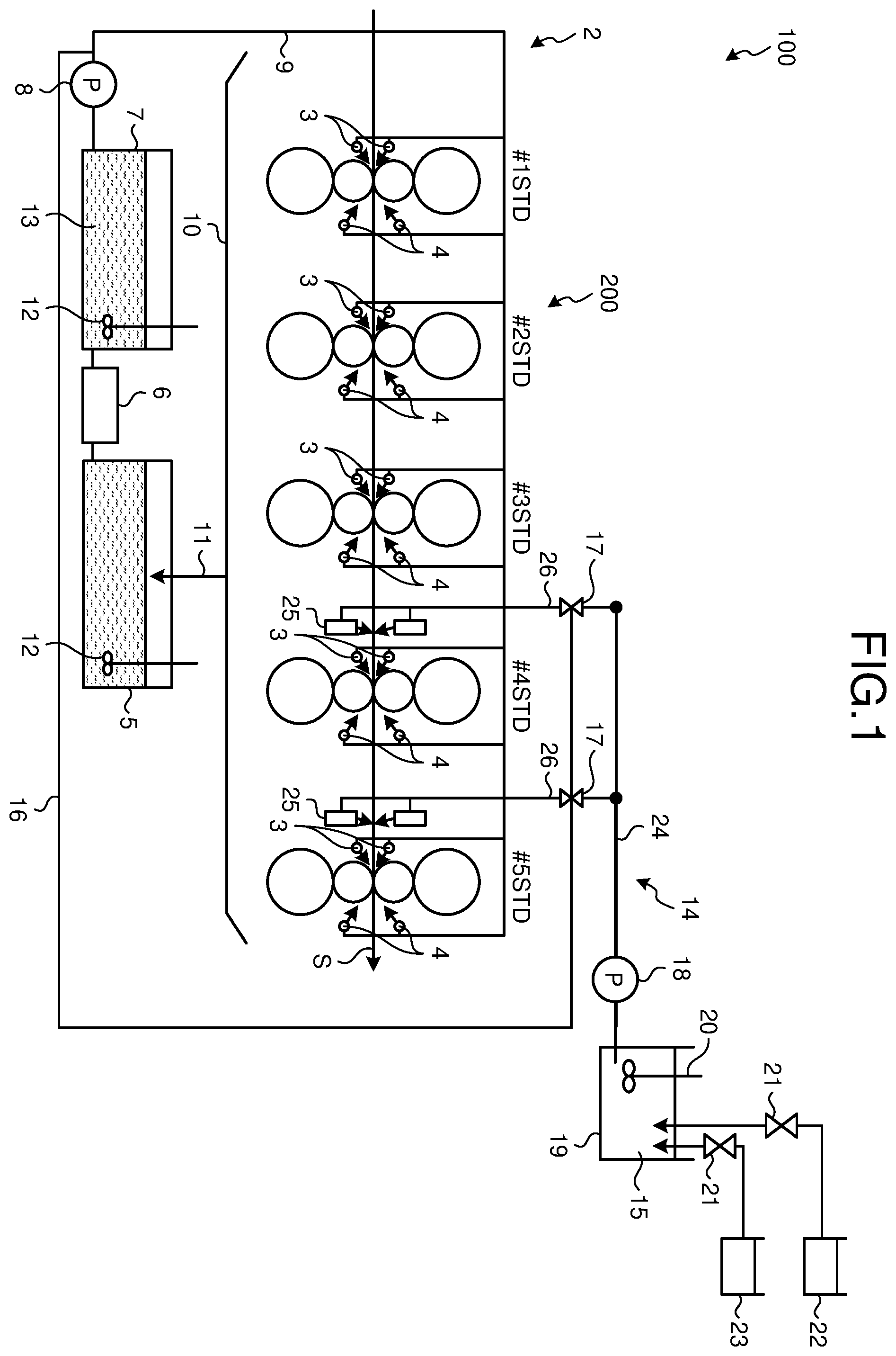 Patent US12576437 — Cold rolling facility, cold rolling method, and manufacturing method of metal plate — Figure 1
